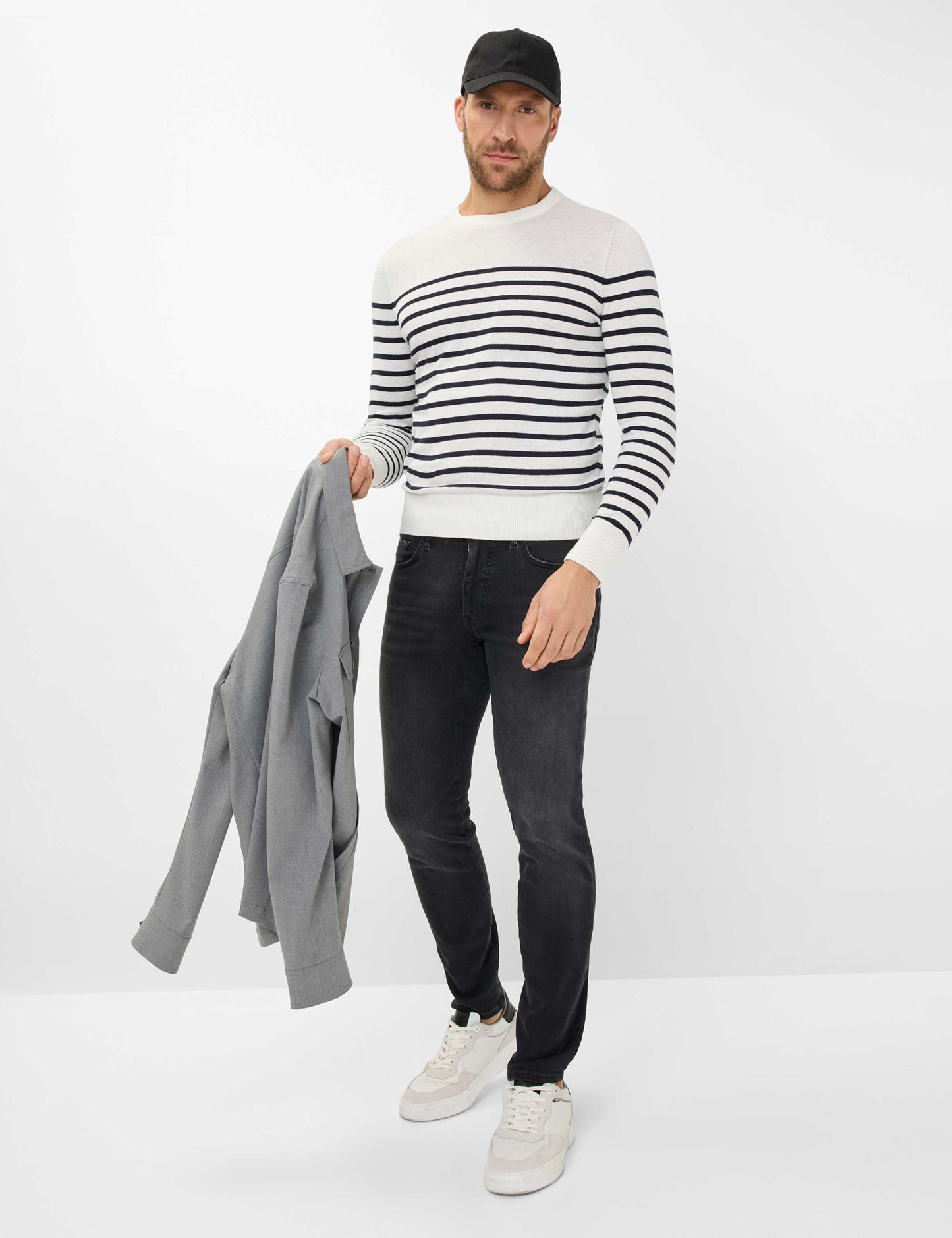 Jersey Knit: Sweater in Cotton-Linen Mix
