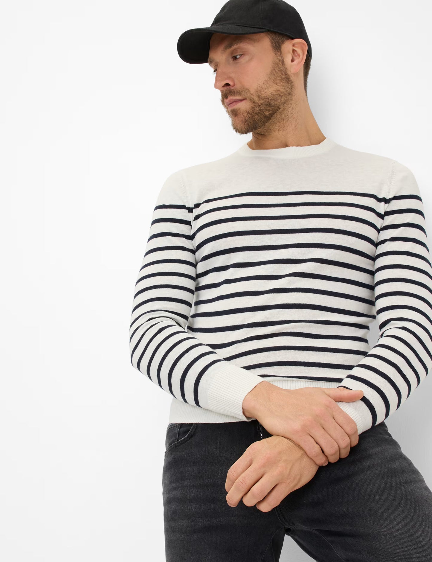 Jersey Knit: Sweater in Cotton-Linen Mix