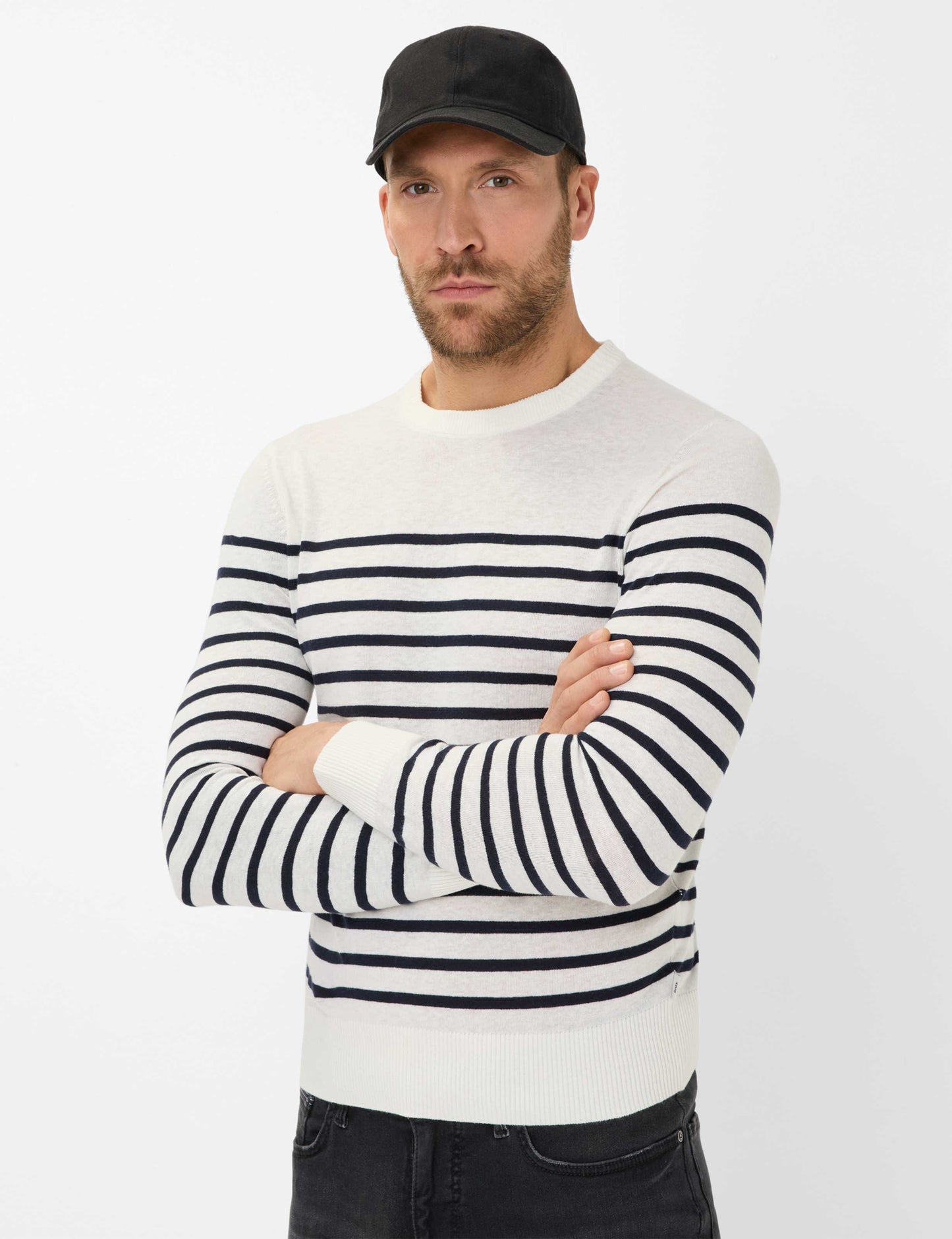 Jersey Knit: Sweater in Cotton-Linen Mix