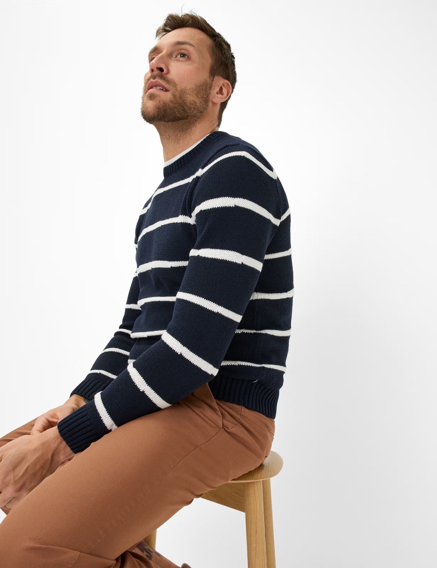 Stripes: Knitted Sweater in Cottonmix