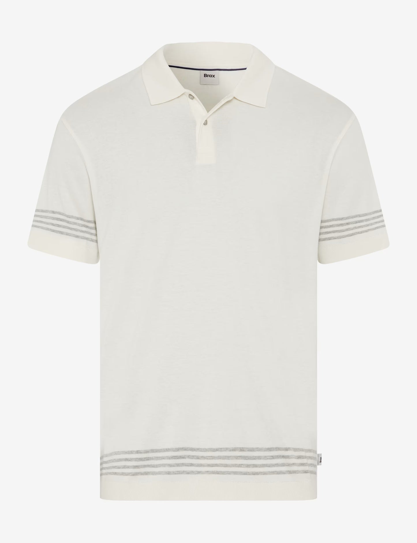 Knitted Jersey: Polo Shirt in Cotton Modal Mix