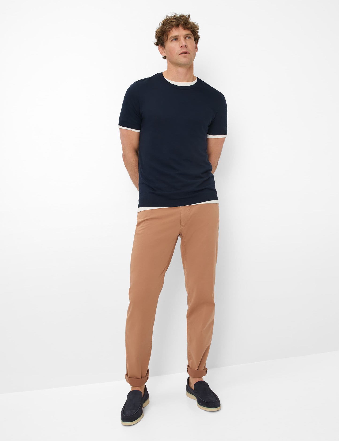 Jersey: T-Shirt in Cotton-Modal Mix