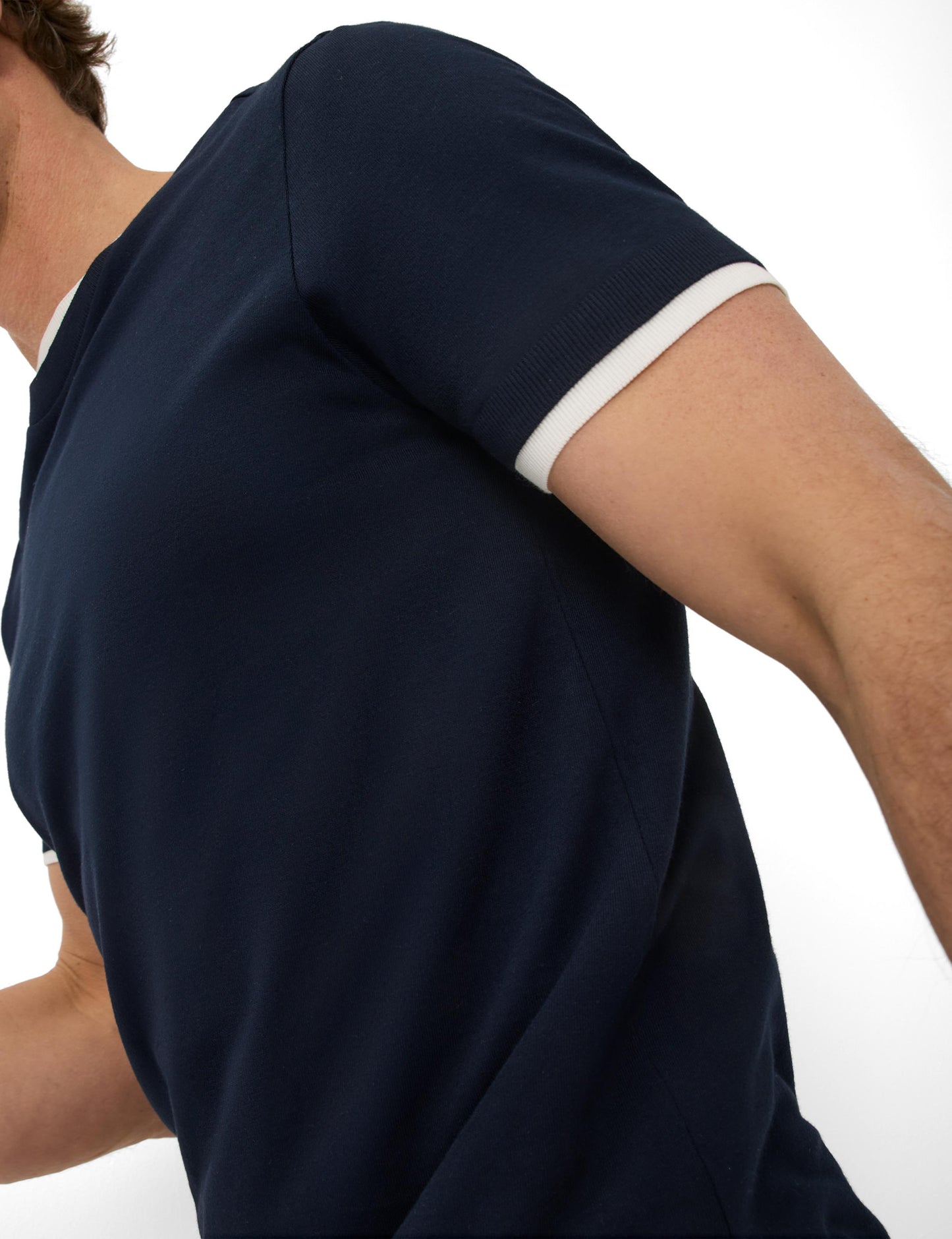Jersey: T-Shirt in Cotton-Modal Mix