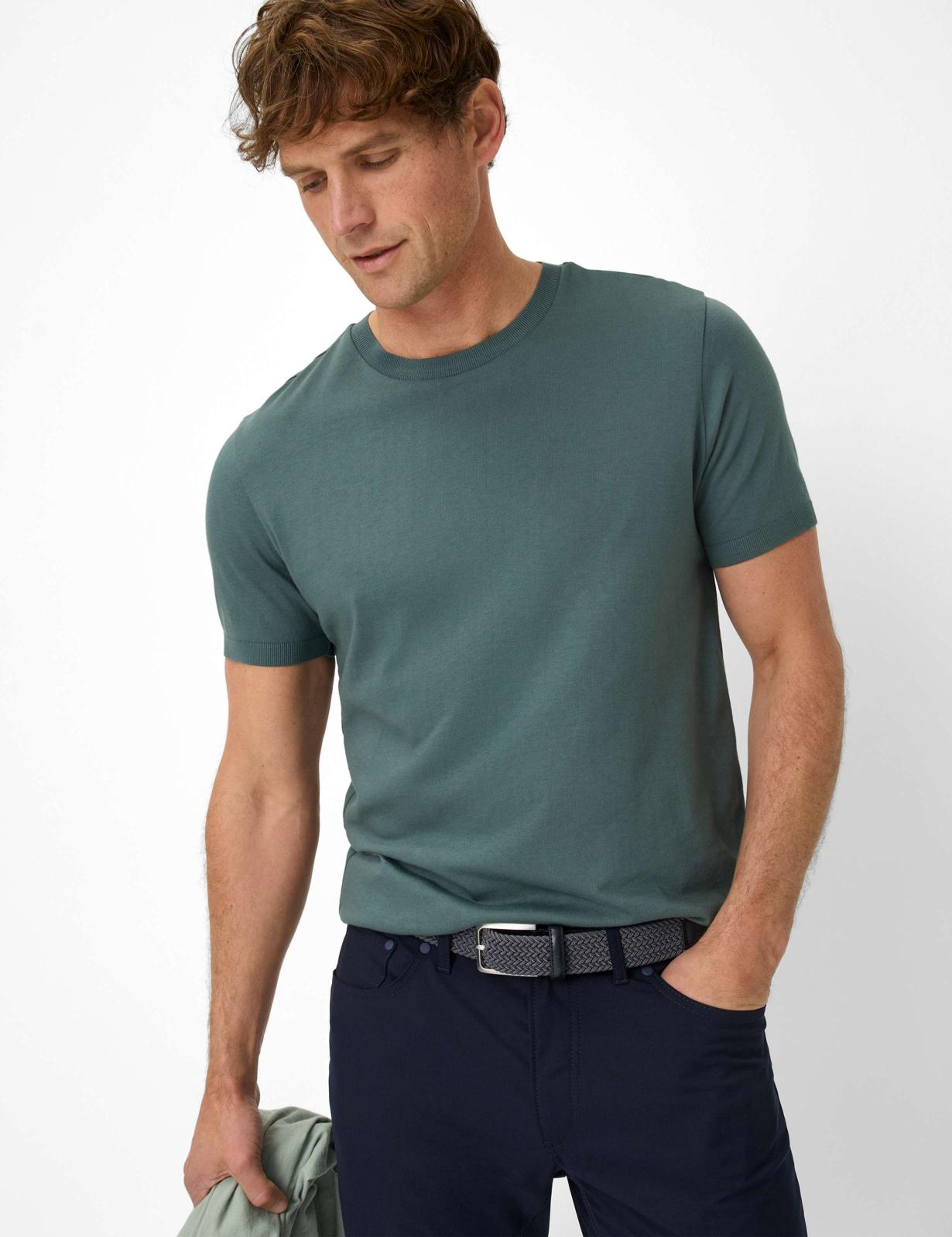 Jersey: T-Shirt in Cotton-Modal Mix