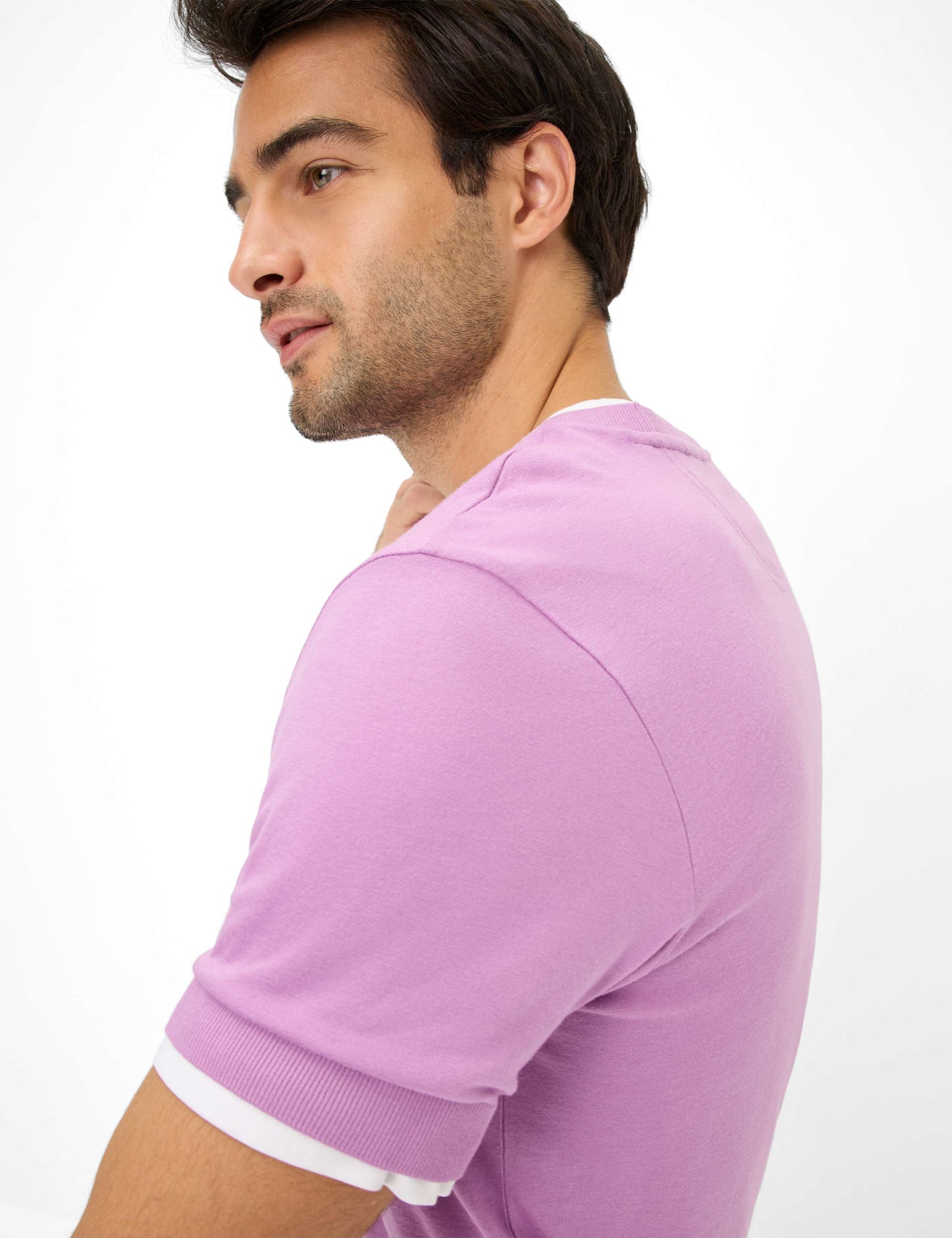 Jersey: T-Shirt in Cotton-Modal Mix