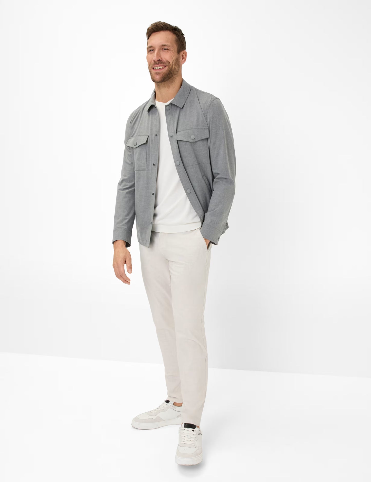 Jersey: T-Shirt in Cotton-Modal Mix