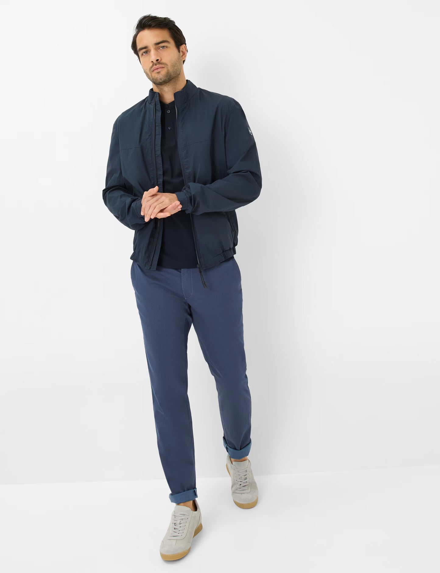Pique Knit: Polo Shirt in Cotton Mix