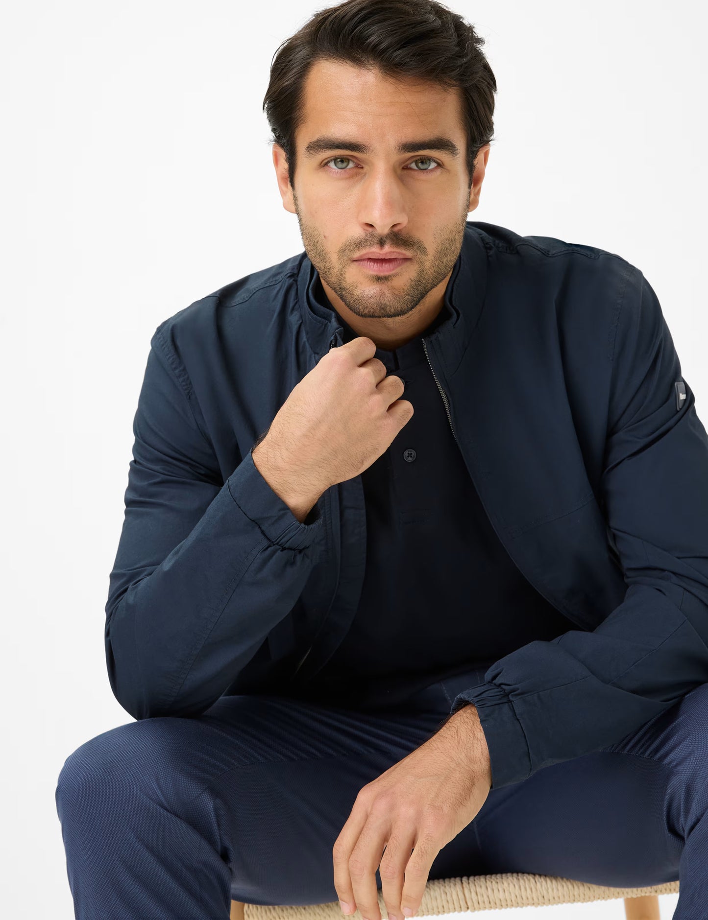 Pique Knit: Polo Shirt in Cotton Mix
