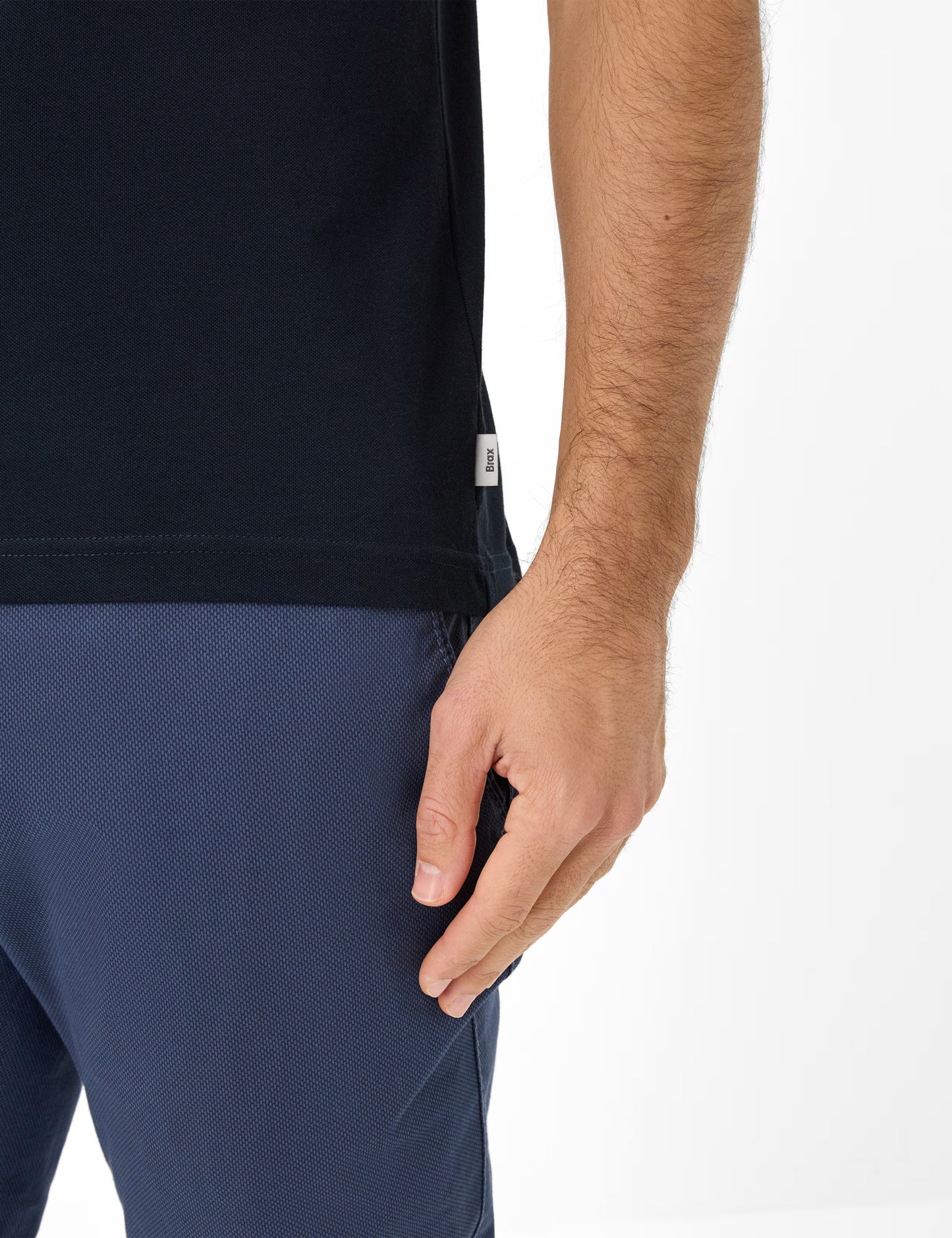 Pique Knit: Polo Shirt in Cotton Mix