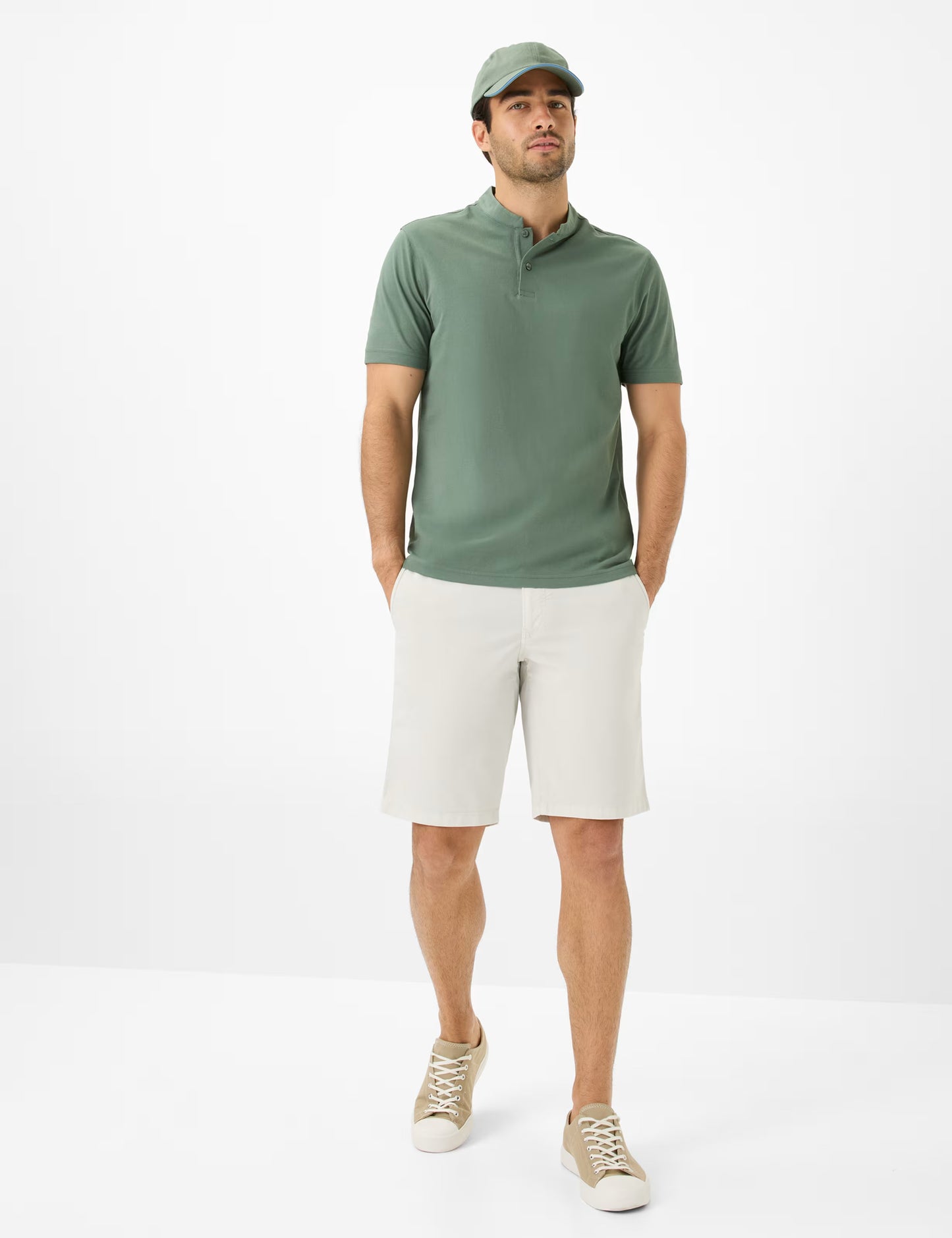 Pique Knit: Polo Shirt in Cotton Mix