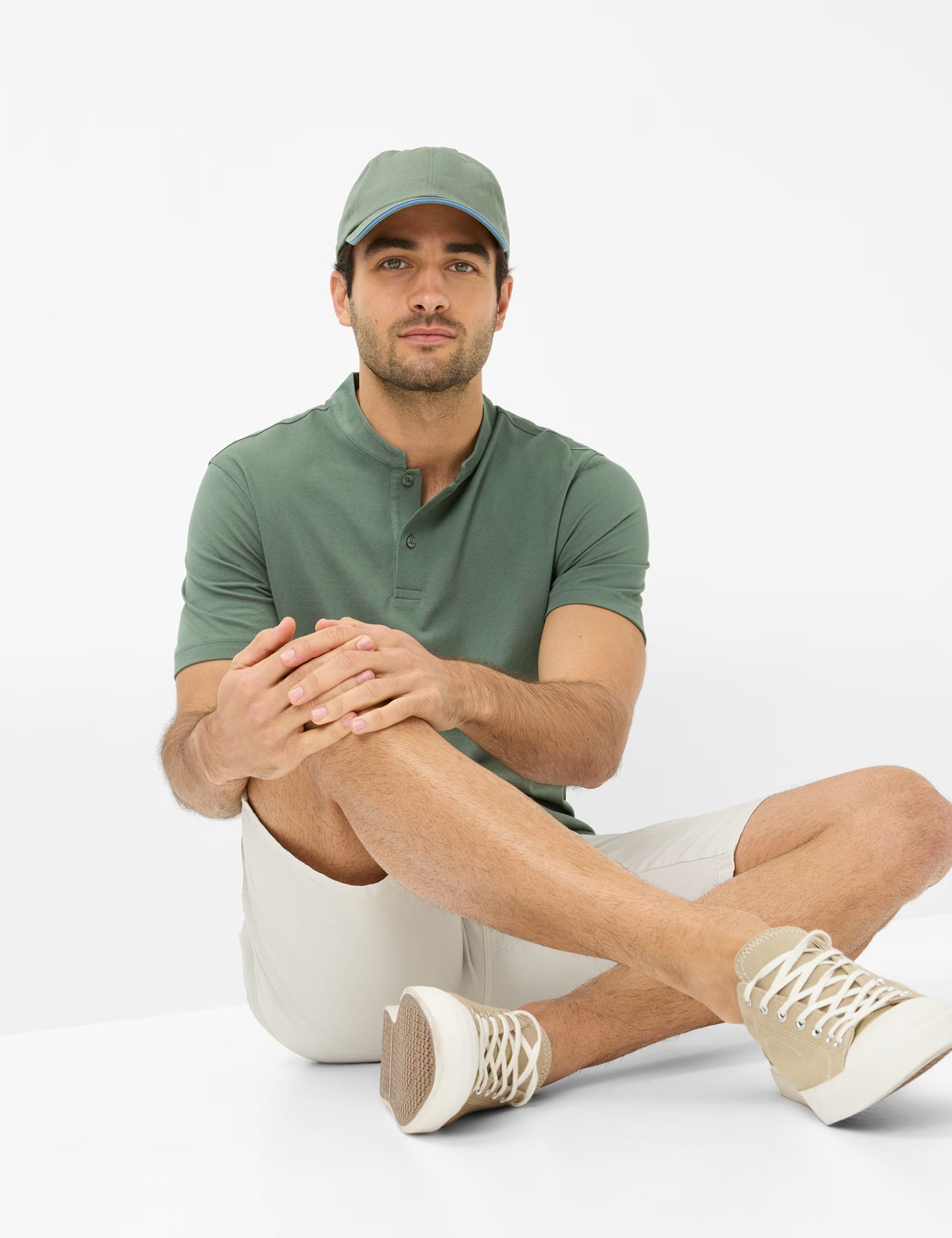 Pique Knit: Polo Shirt in Cotton Mix