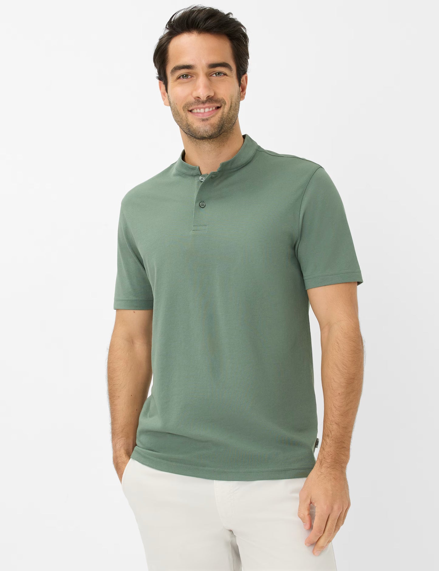 Pique Knit: Polo Shirt in Cotton Mix