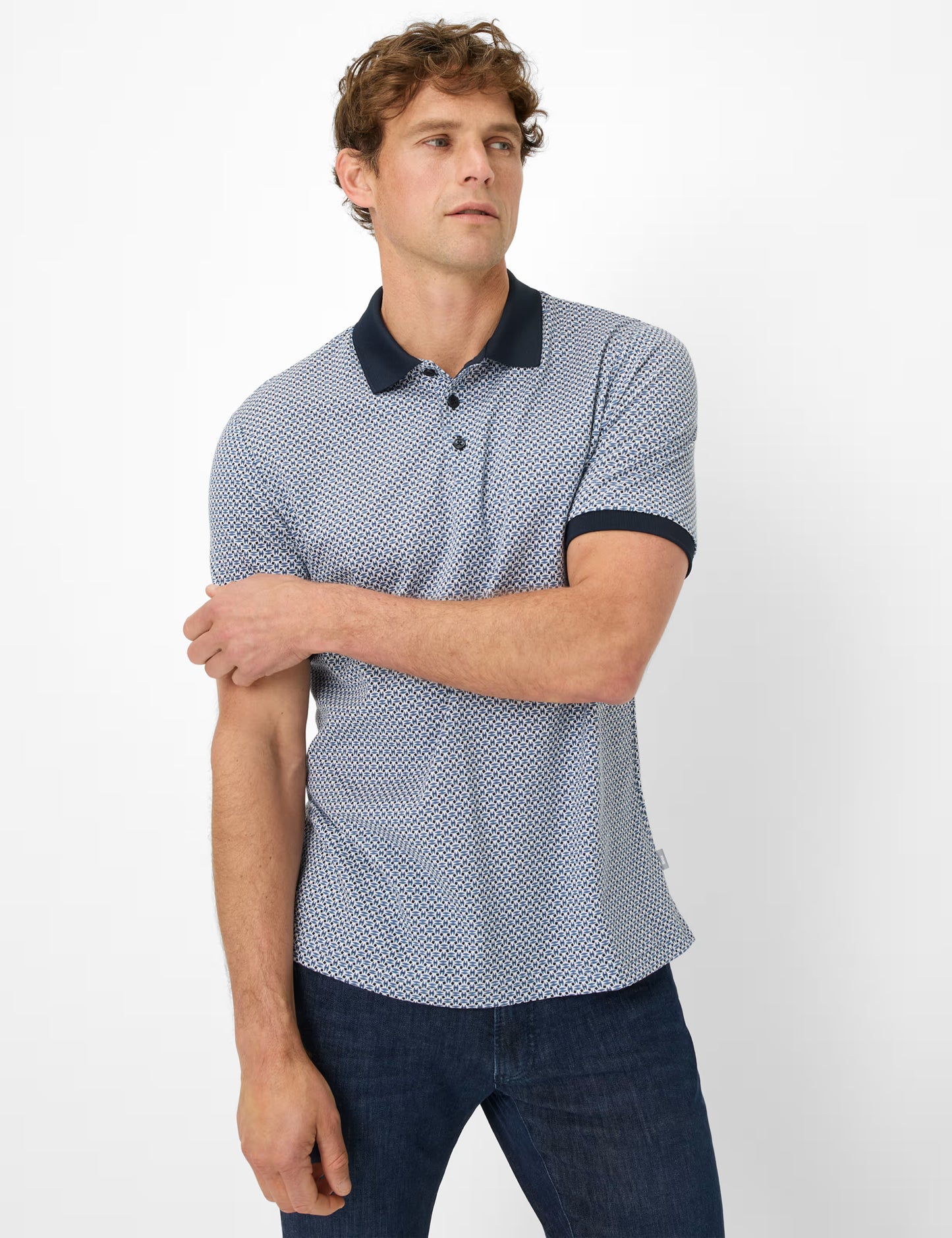 Performance Piqué: Polo Shirt in Cotton Mix
