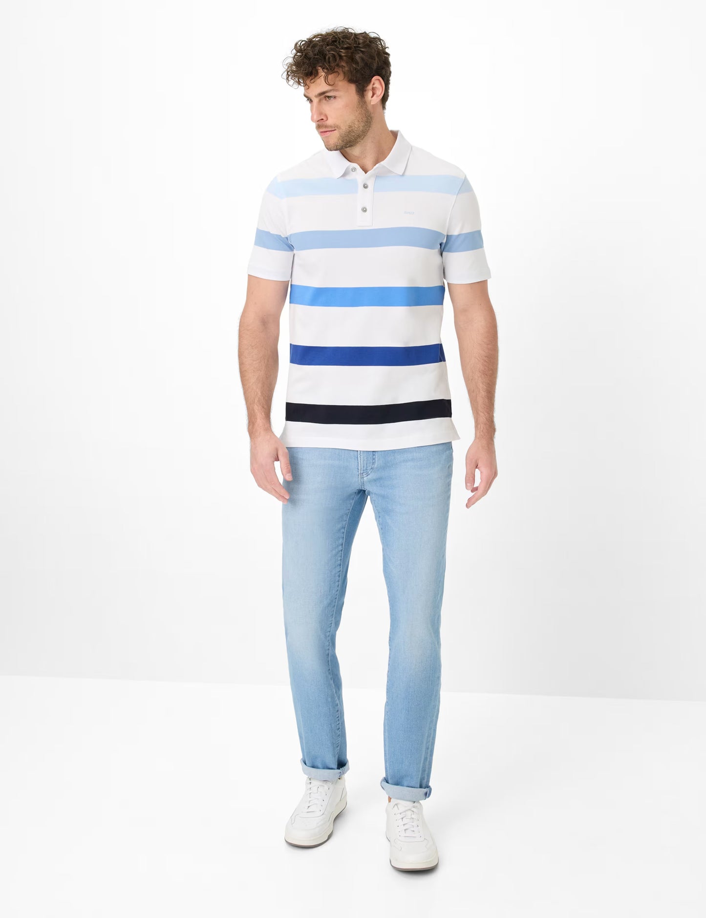 Hi-Flex: Polo Shirt in Cotton Blend