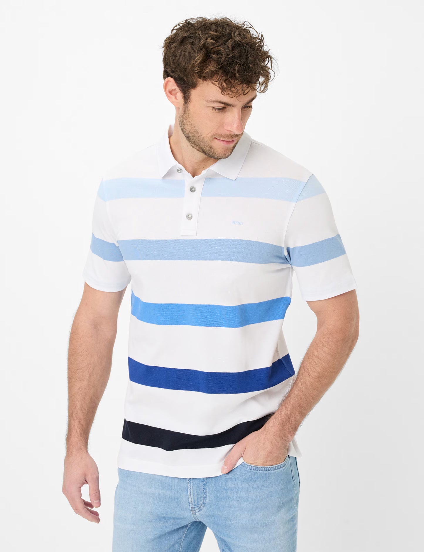 Hi-Flex: Polo Shirt in Cotton Blend
