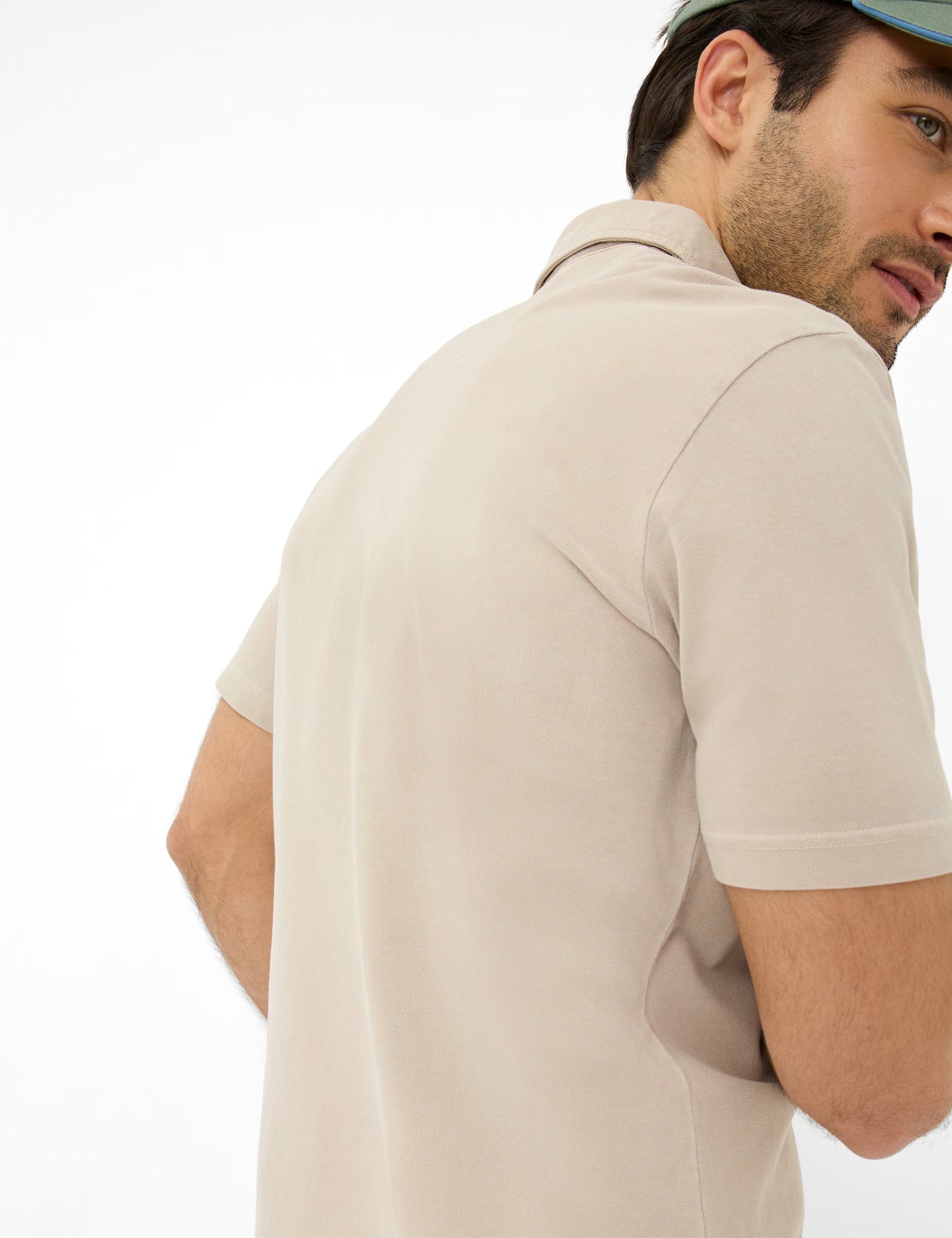 Pique Knit: Polo Shirt in Cotton Mix