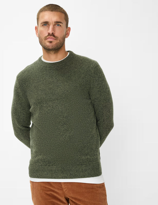 圓領長袖針織套頭衫