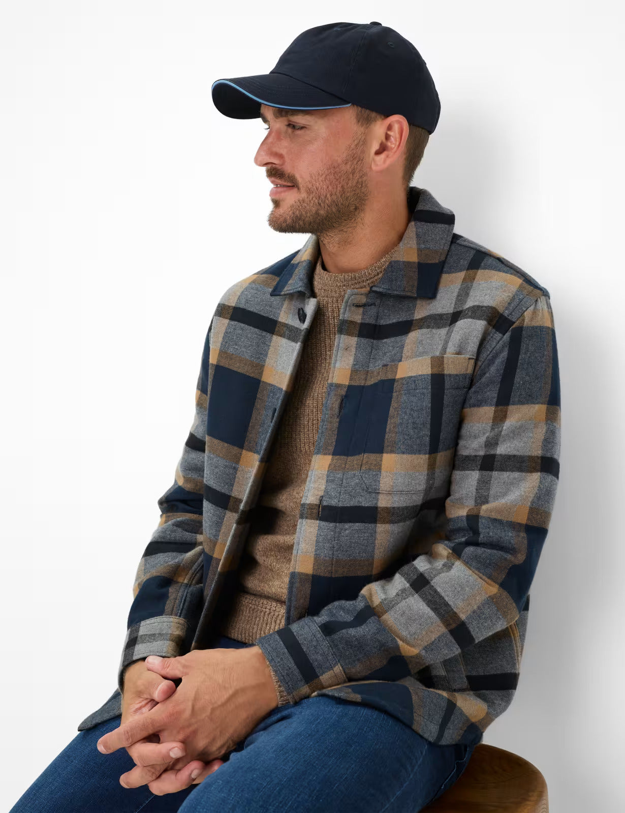 Soft Cotton: Overshirt in Cotton Blend