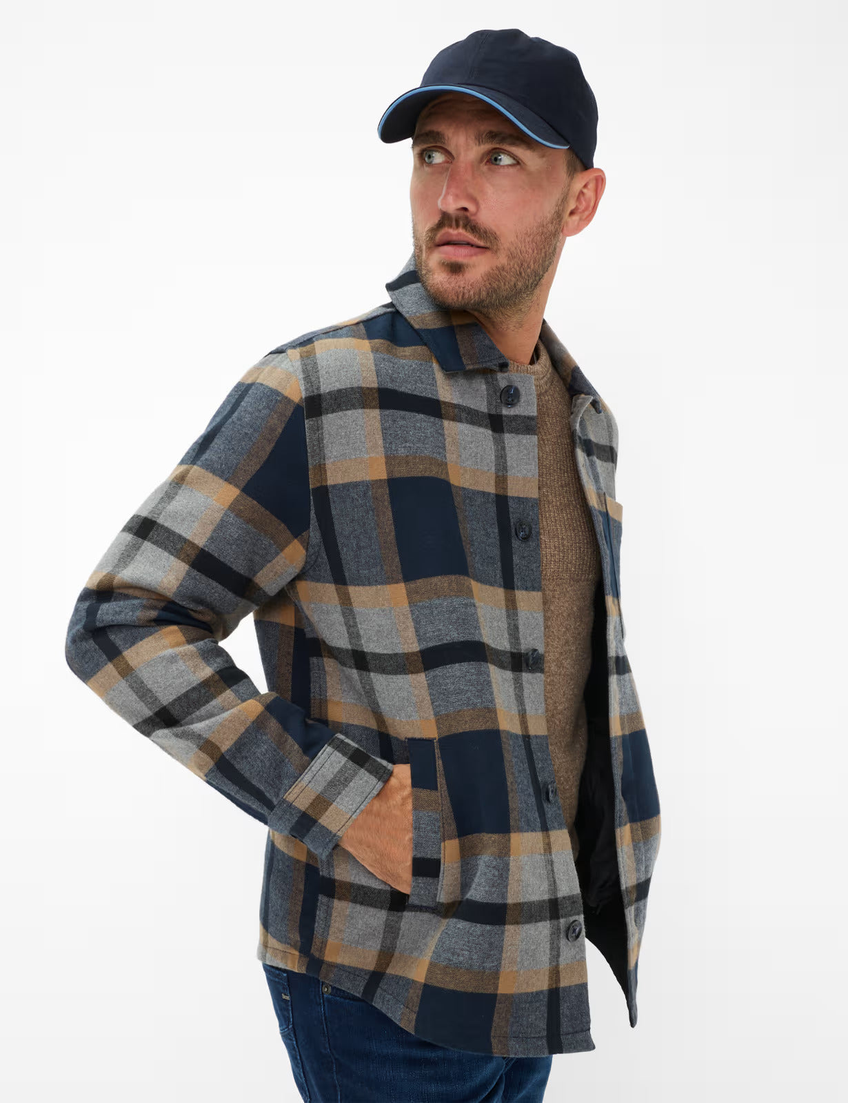 Soft Cotton: Overshirt in Cotton Blend