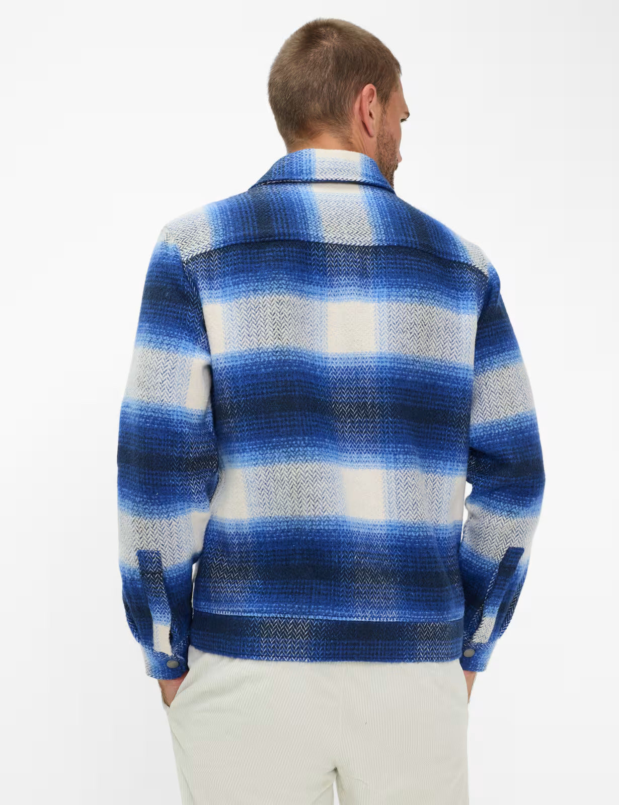 Flannel: Overshirt in Polyester Blend