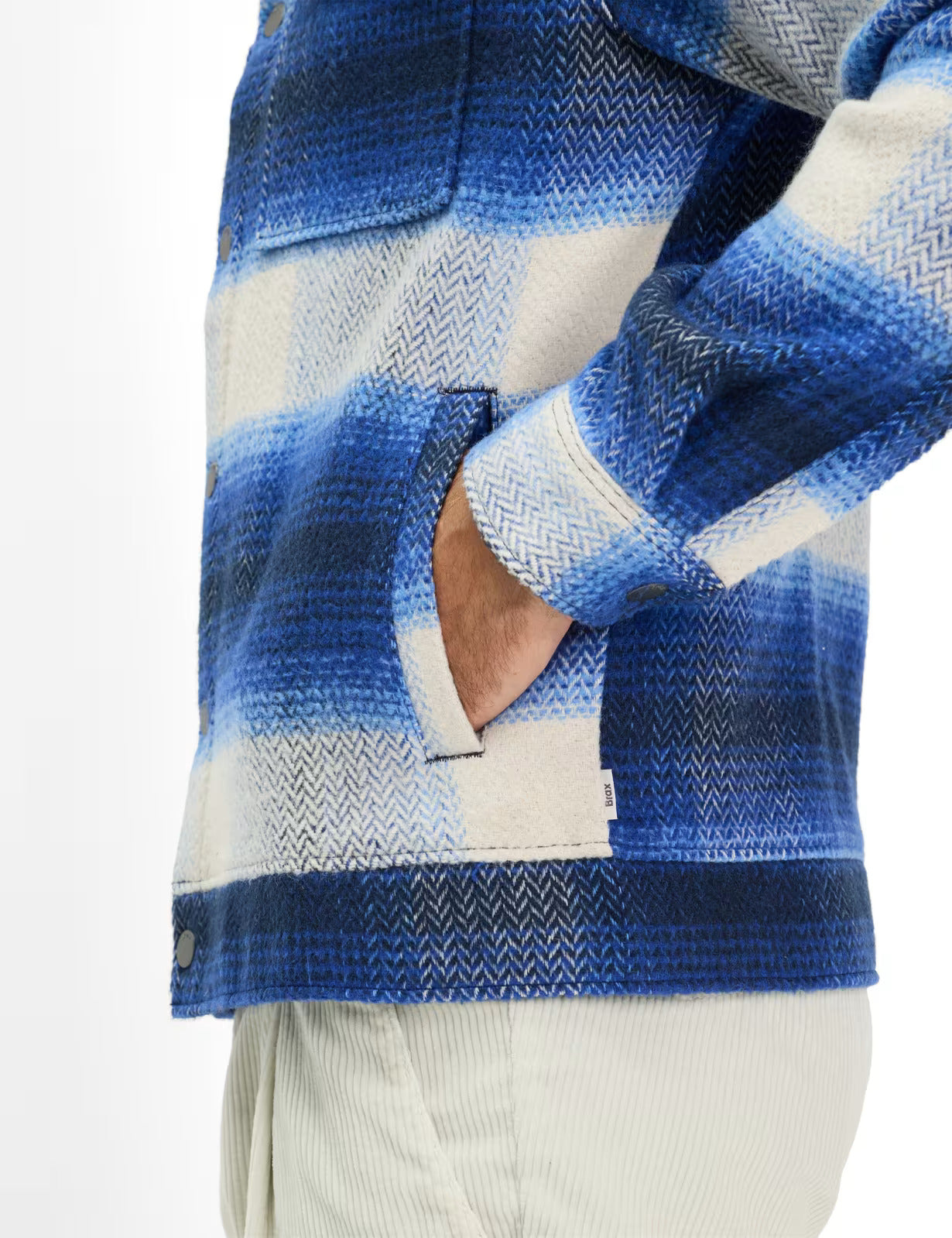 Flannel: Overshirt in Polyester Blend