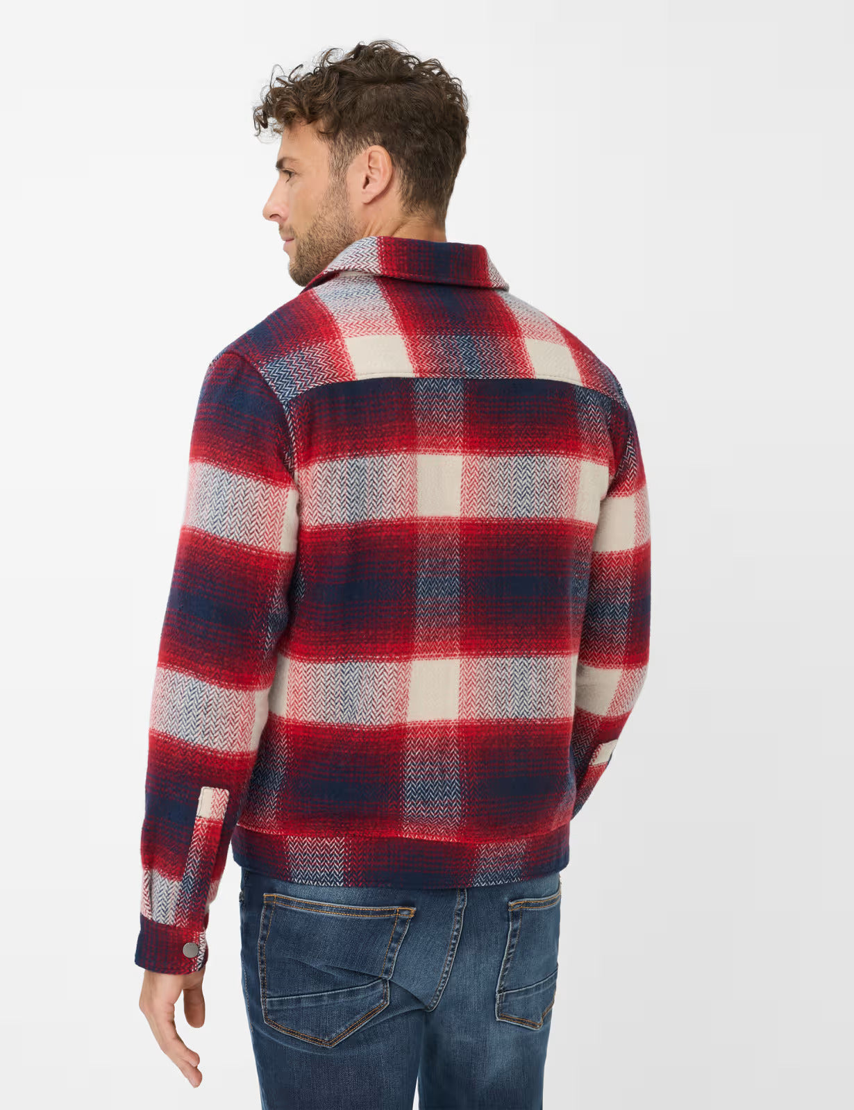 Flannel: Overshirt in Polyester Blend