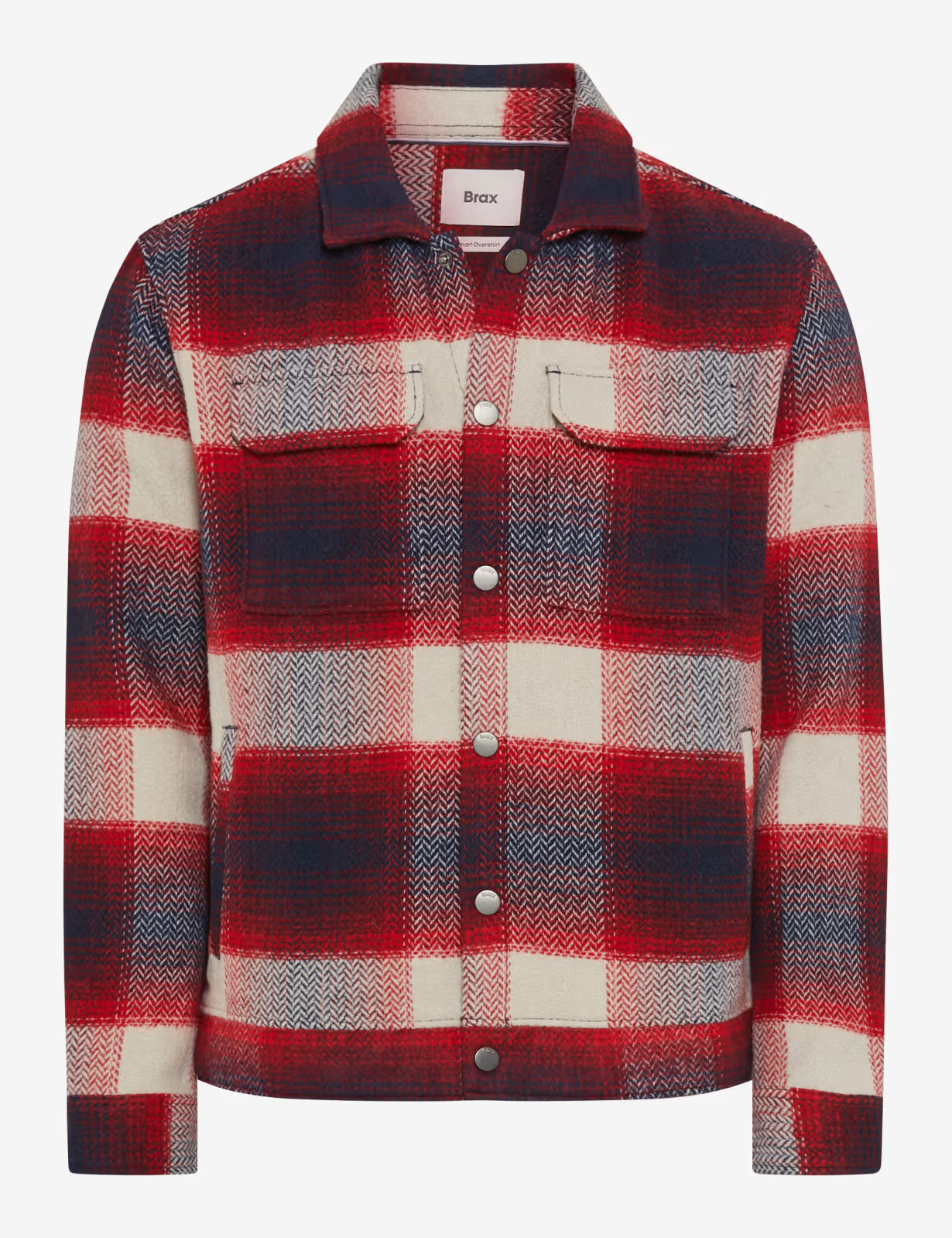 Flannel: Overshirt in Polyester Blend