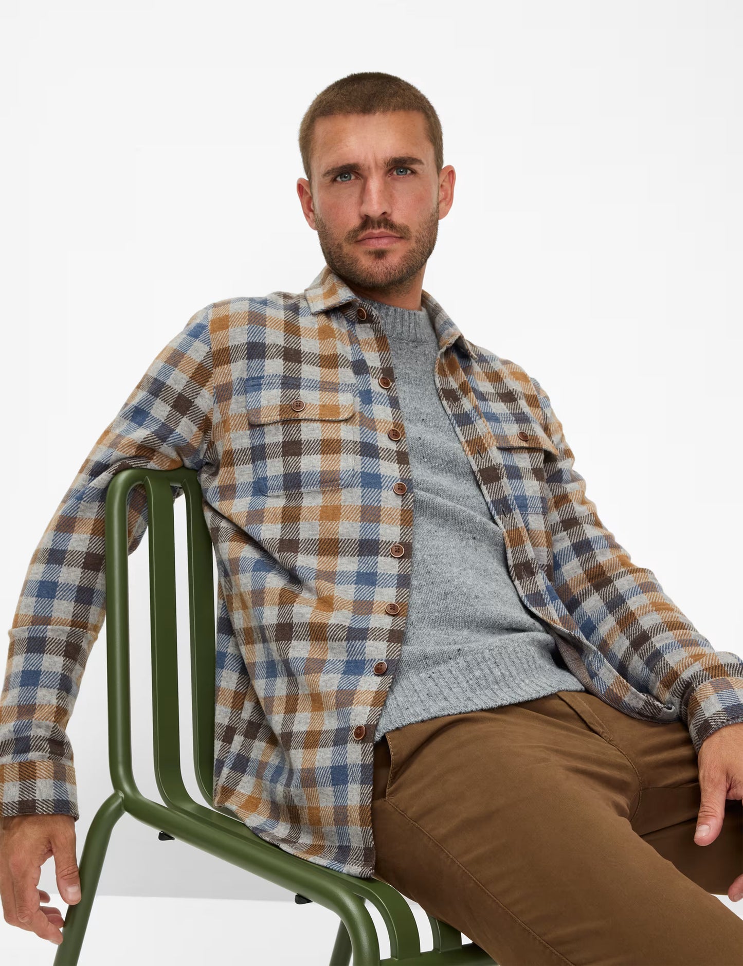 Overshirt in Polyester Blend