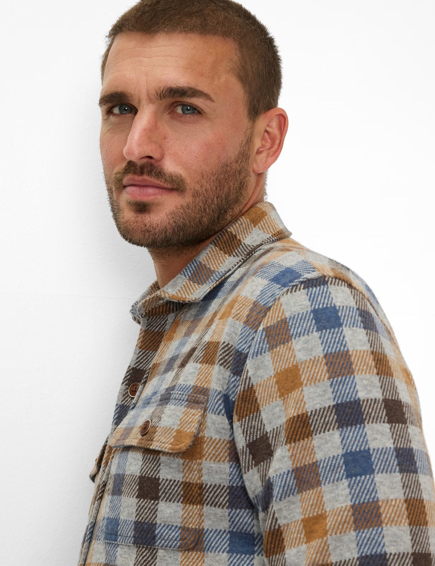 Overshirt in Polyester Blend