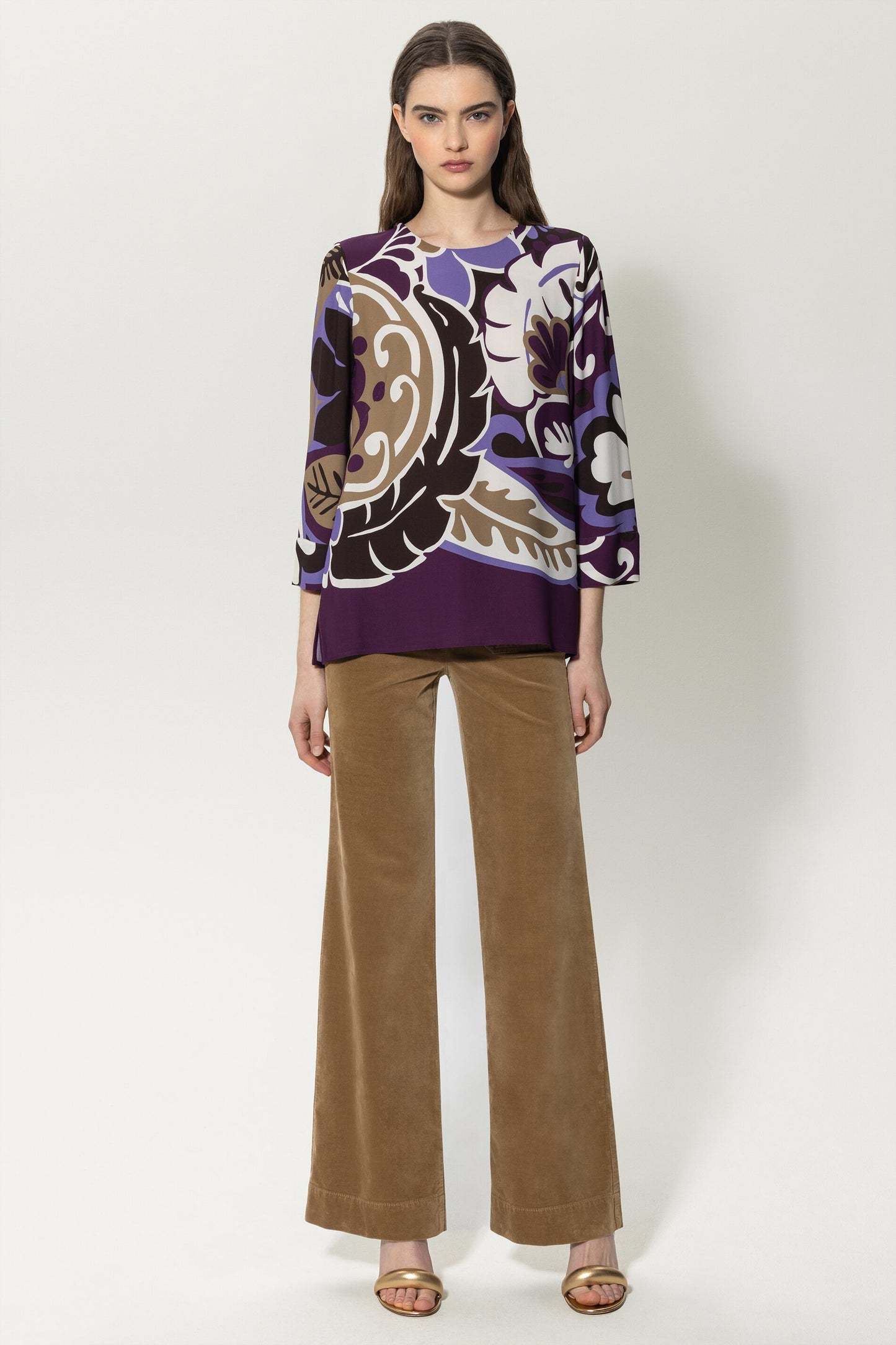 Casually cut Blouse with Floral Print