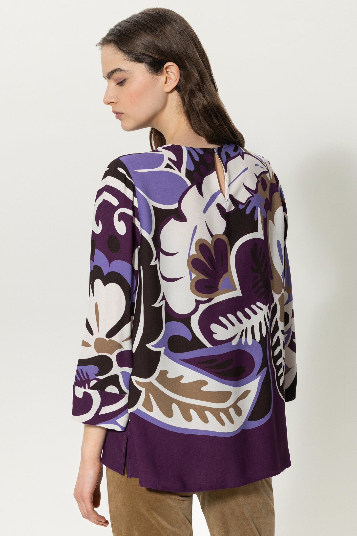 Casually cut Blouse with Floral Print
