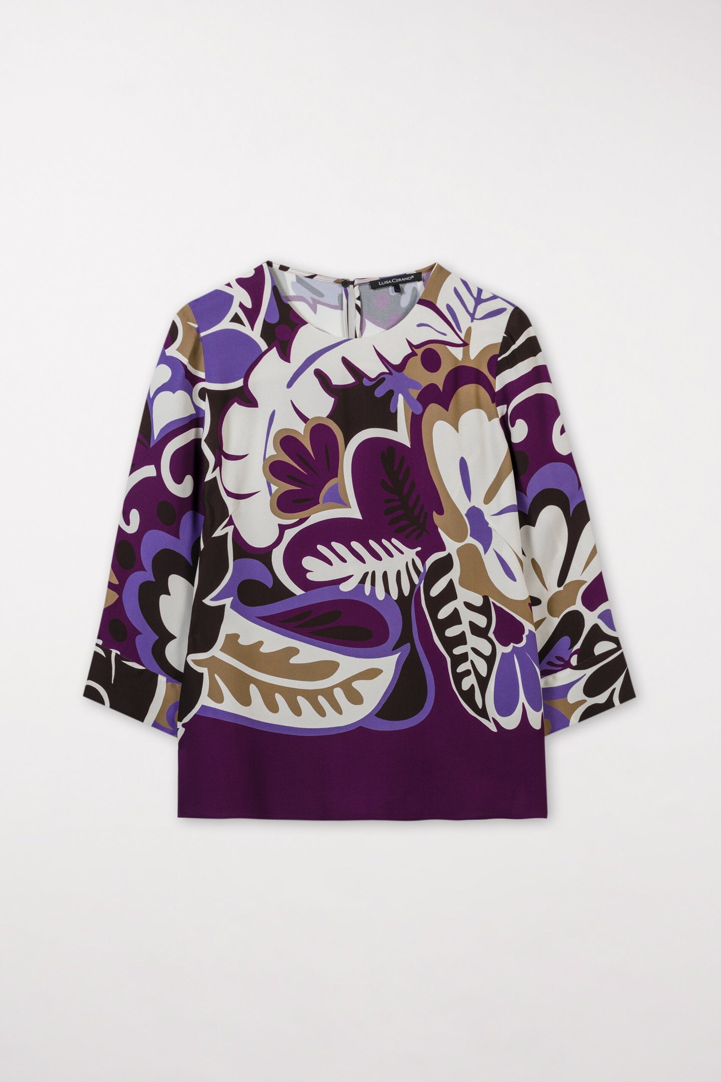 Casually cut Blouse with Floral Print