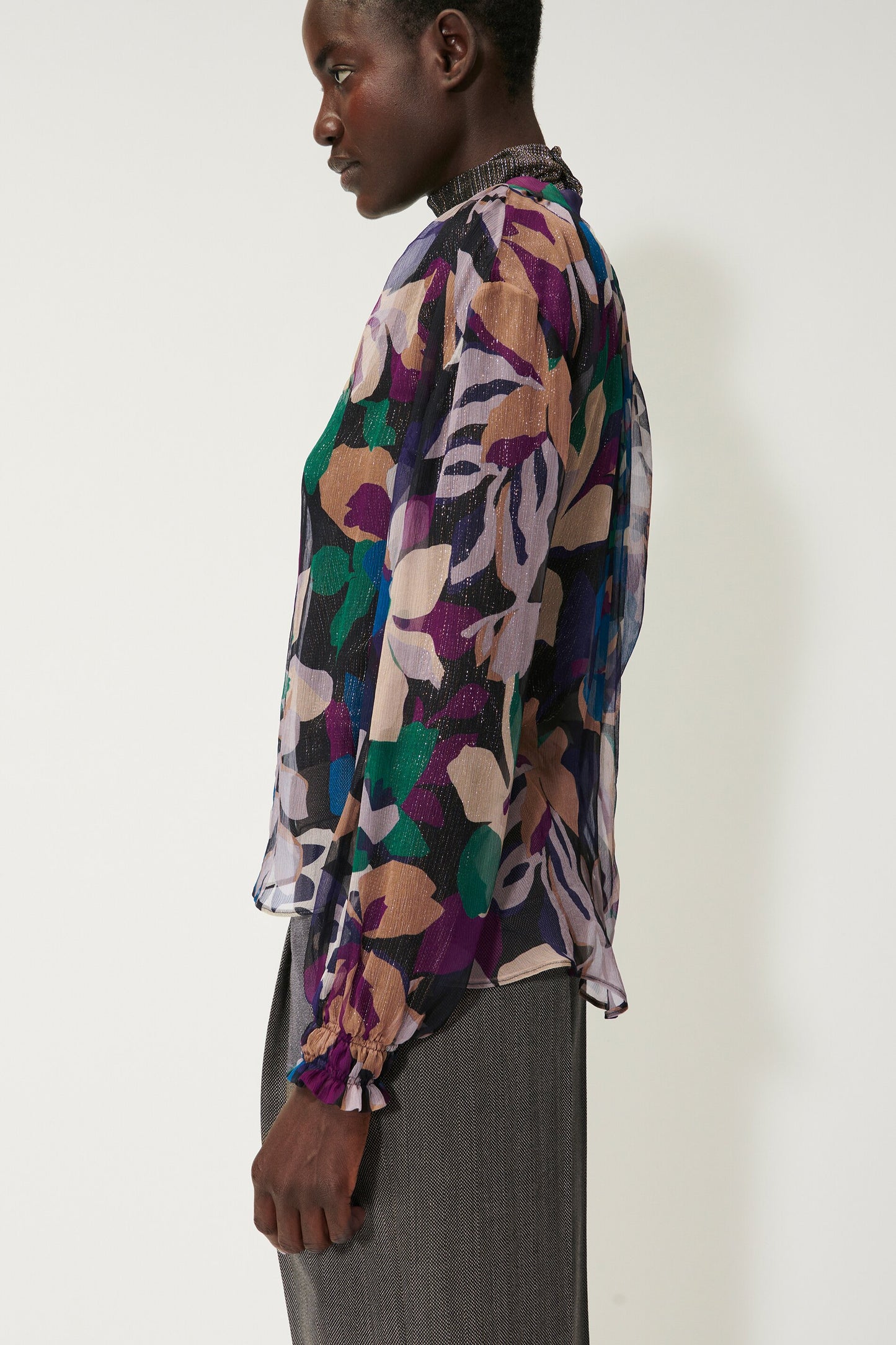 Silk Blouse with Floral print