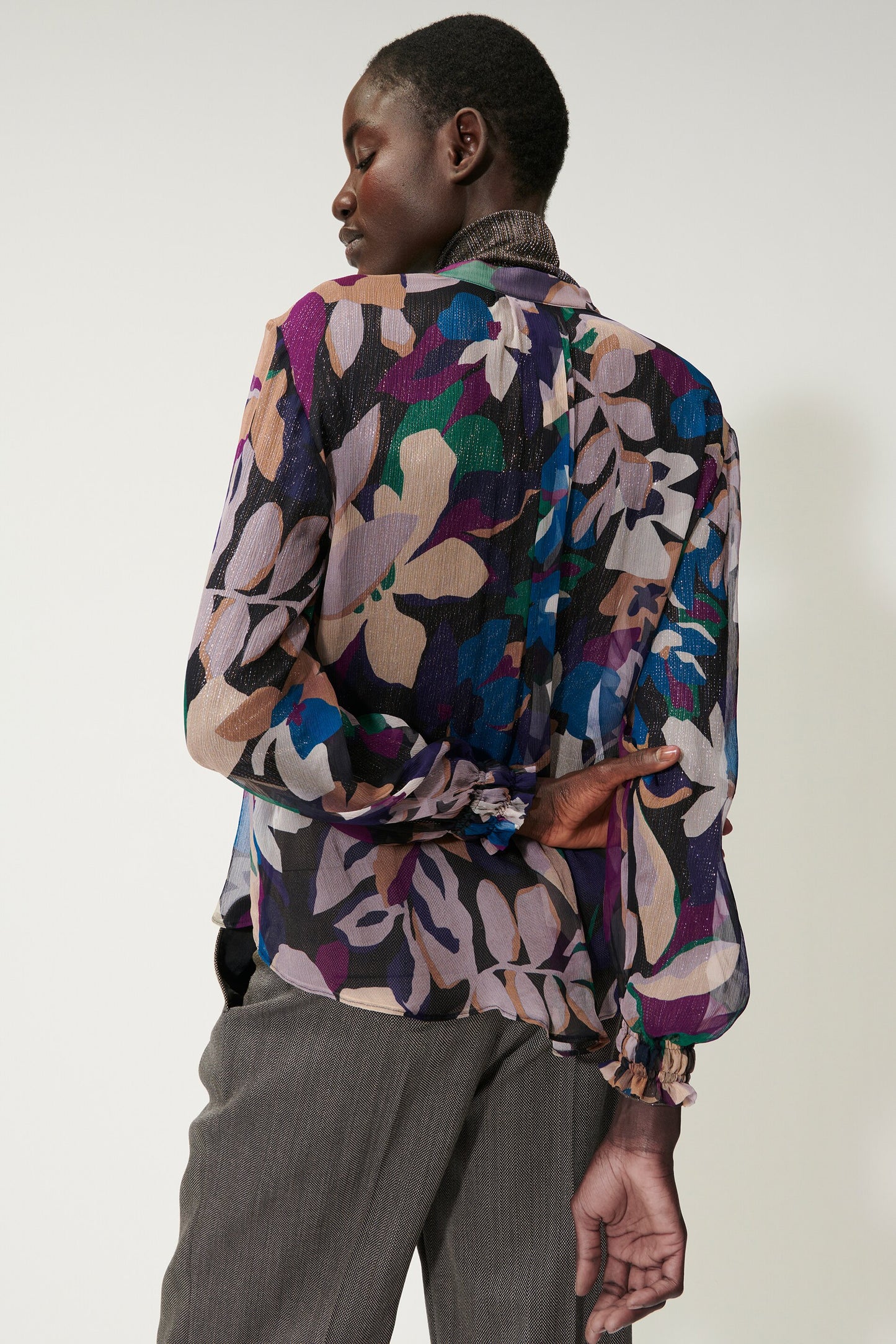 Silk Blouse with Floral print
