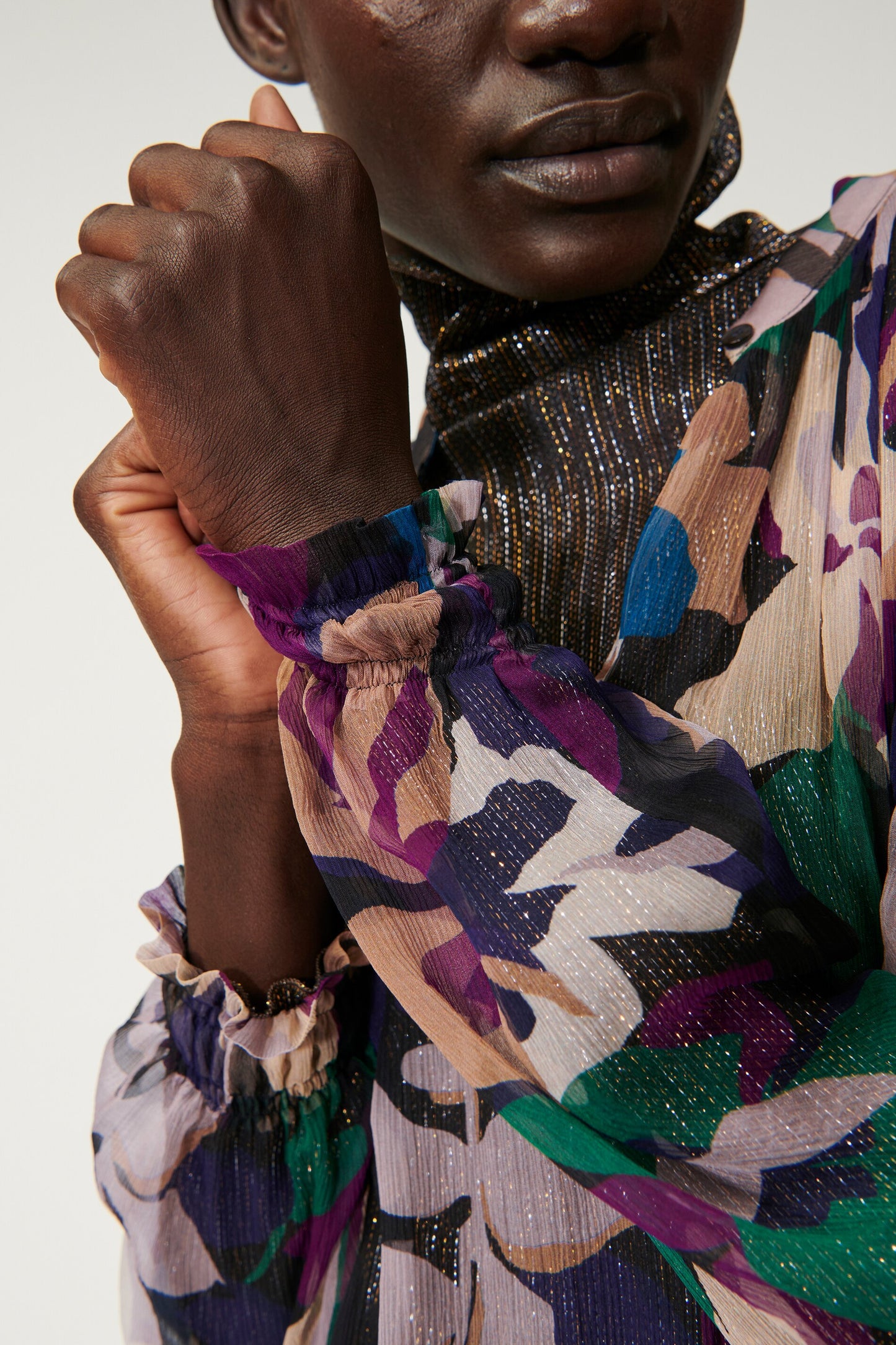 Silk Blouse with Floral print