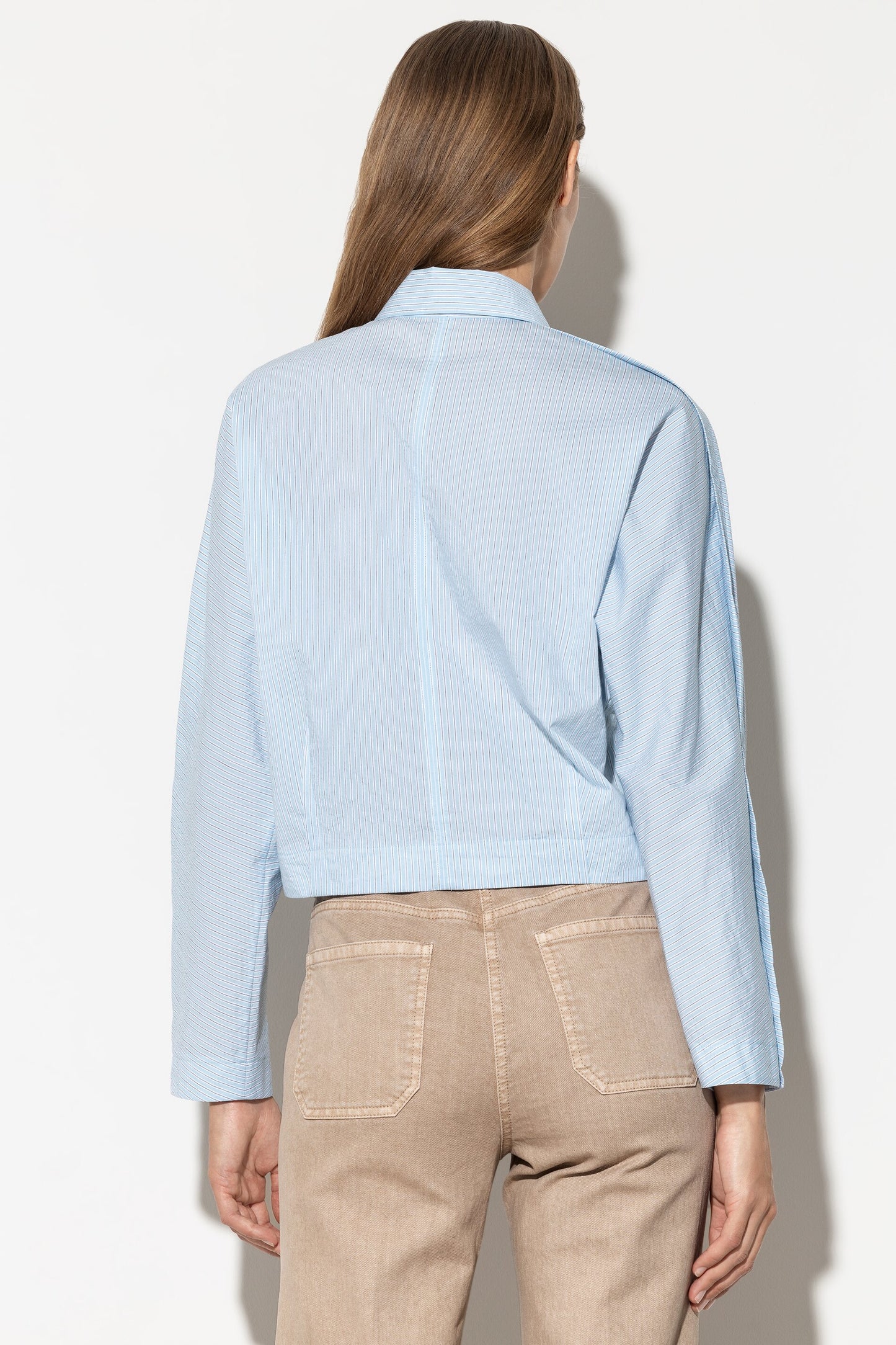 Kimono Blouse with Stripes