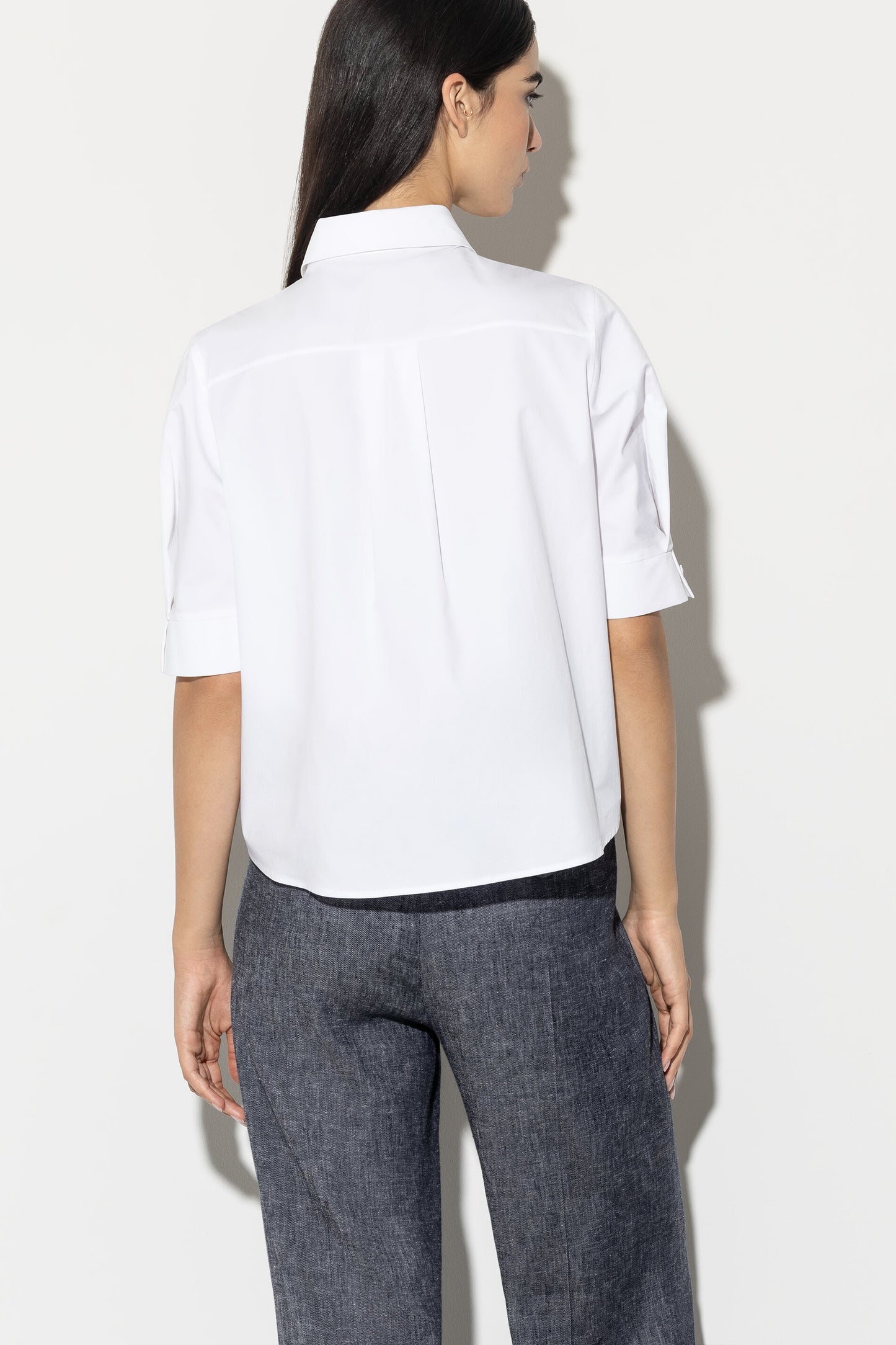 Gabardine Stretch Blouse