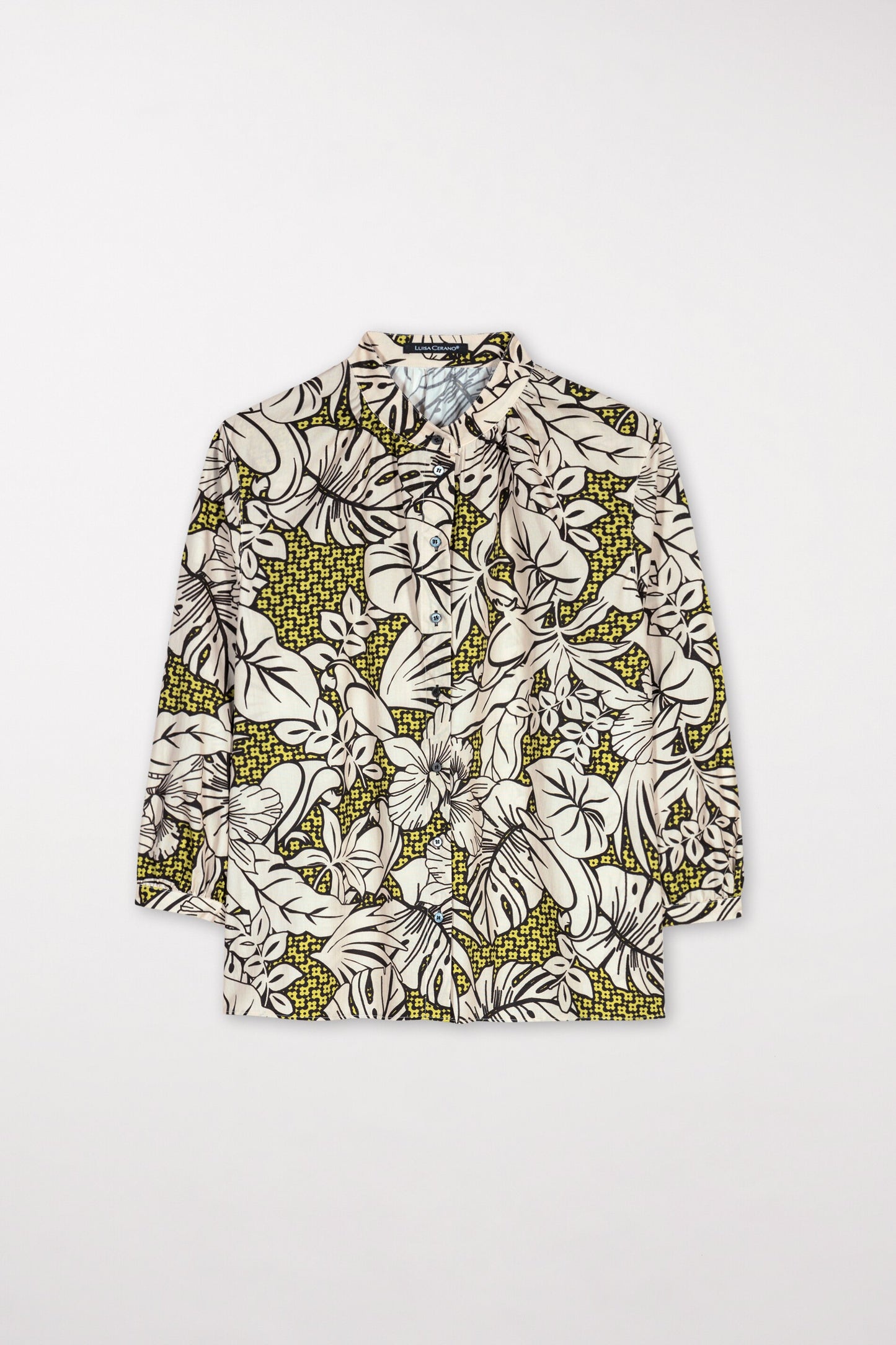 Blouse with Leaf Print