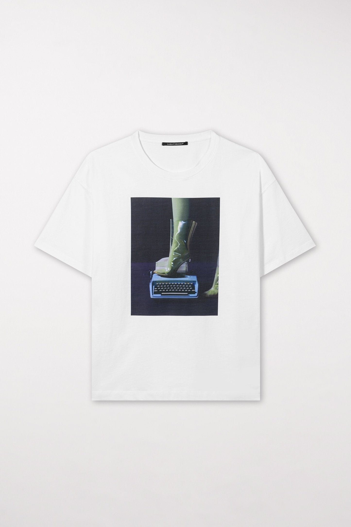 T-shirt with Print Motif