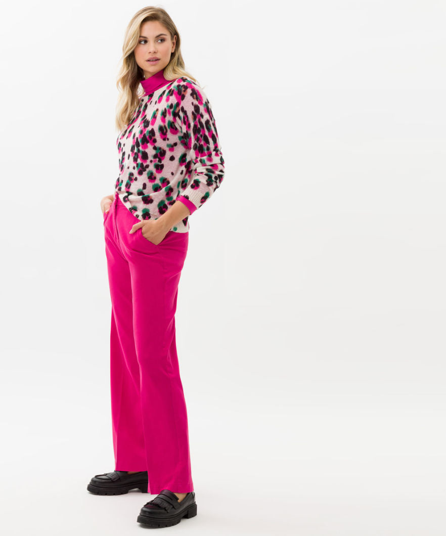 Sweater with an Effective Leo Print
