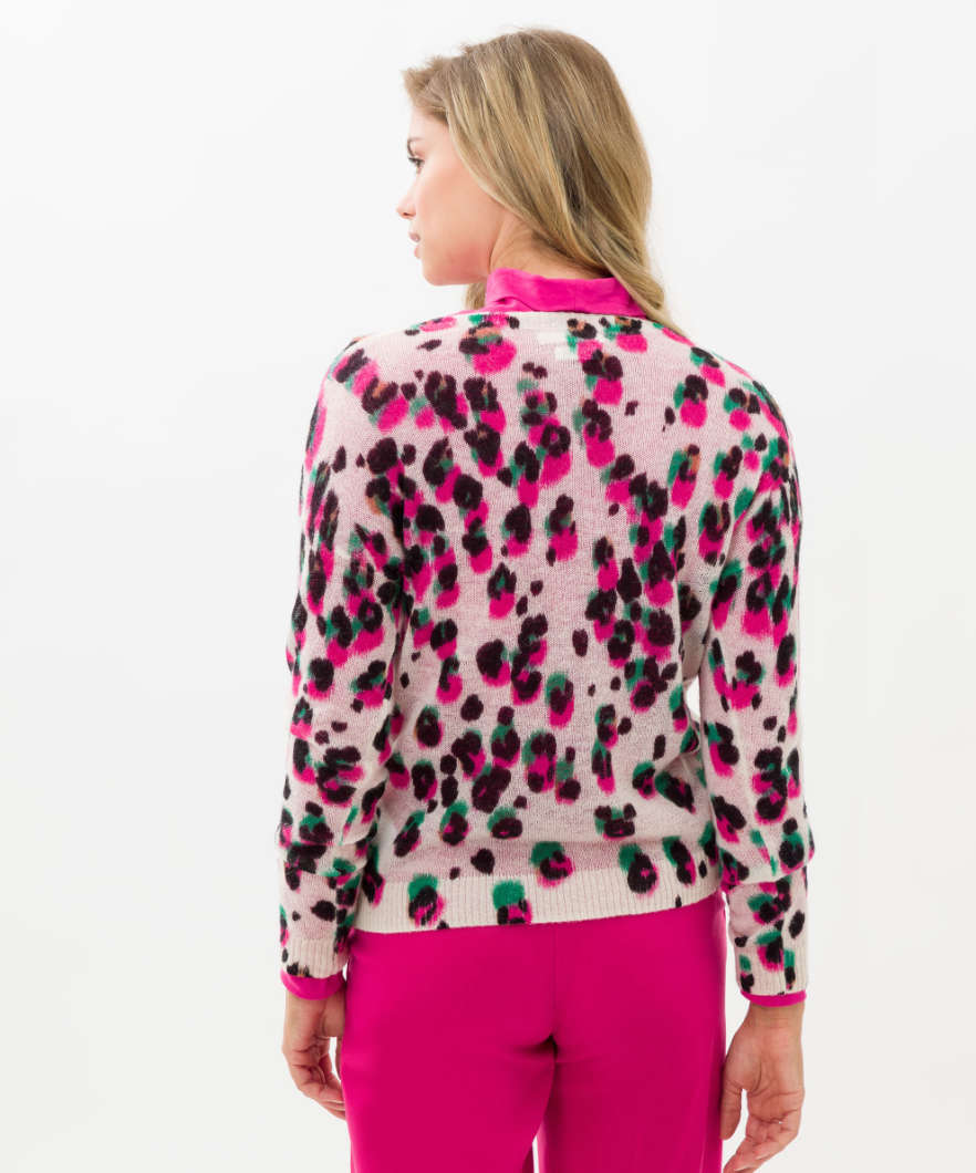 Sweater with an Effective Leo Print