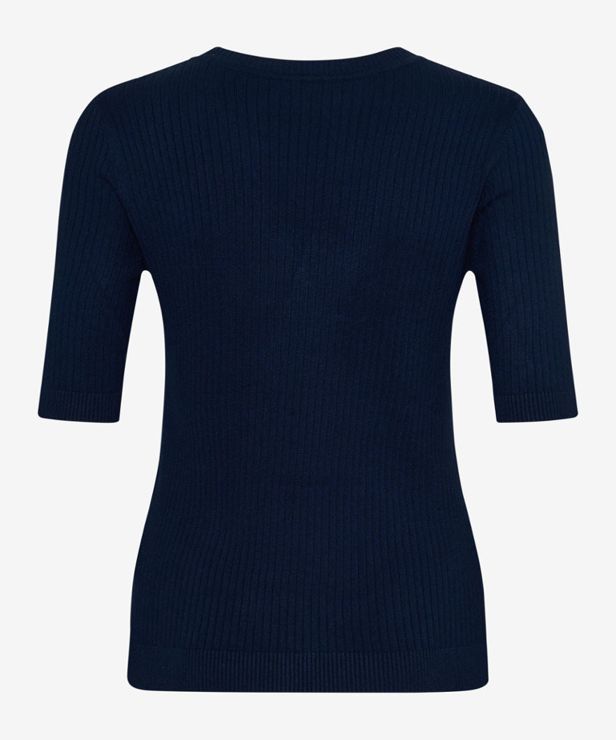 Knitted Sweater with Ribbed Texture