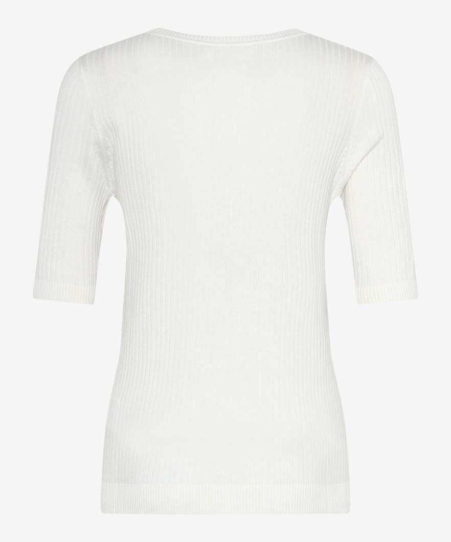 Knitted Sweater with Ribbed Texture