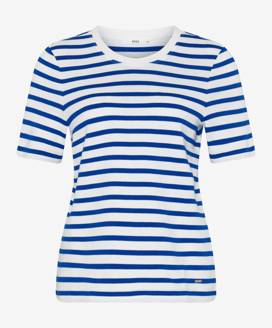 Striped Shirt with Round Neckline