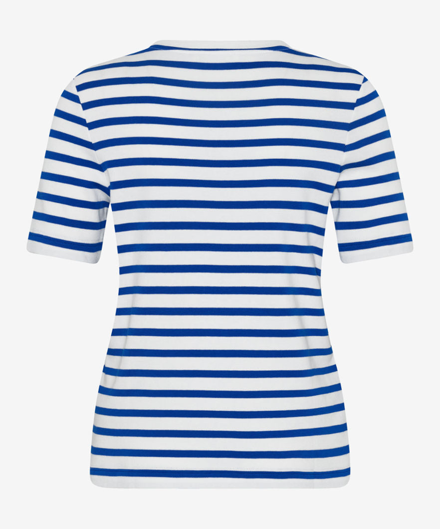 Striped Shirt with Round Neckline