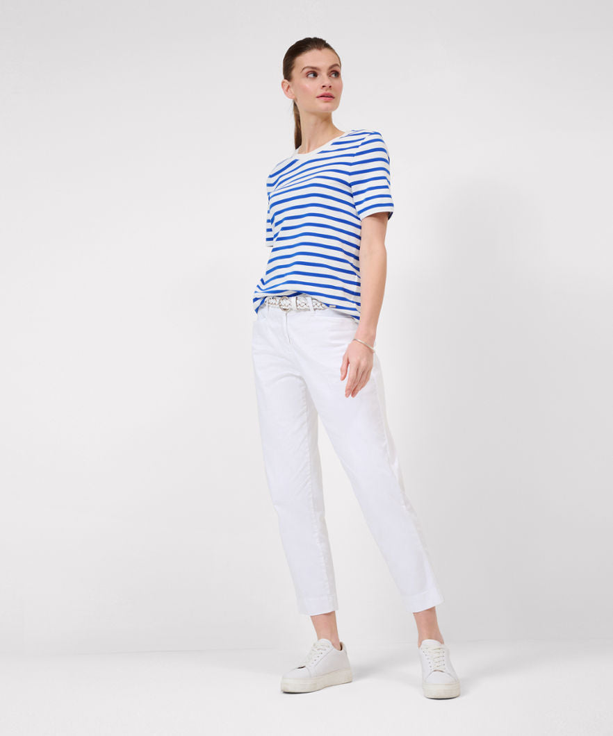 Striped Shirt with Round Neckline