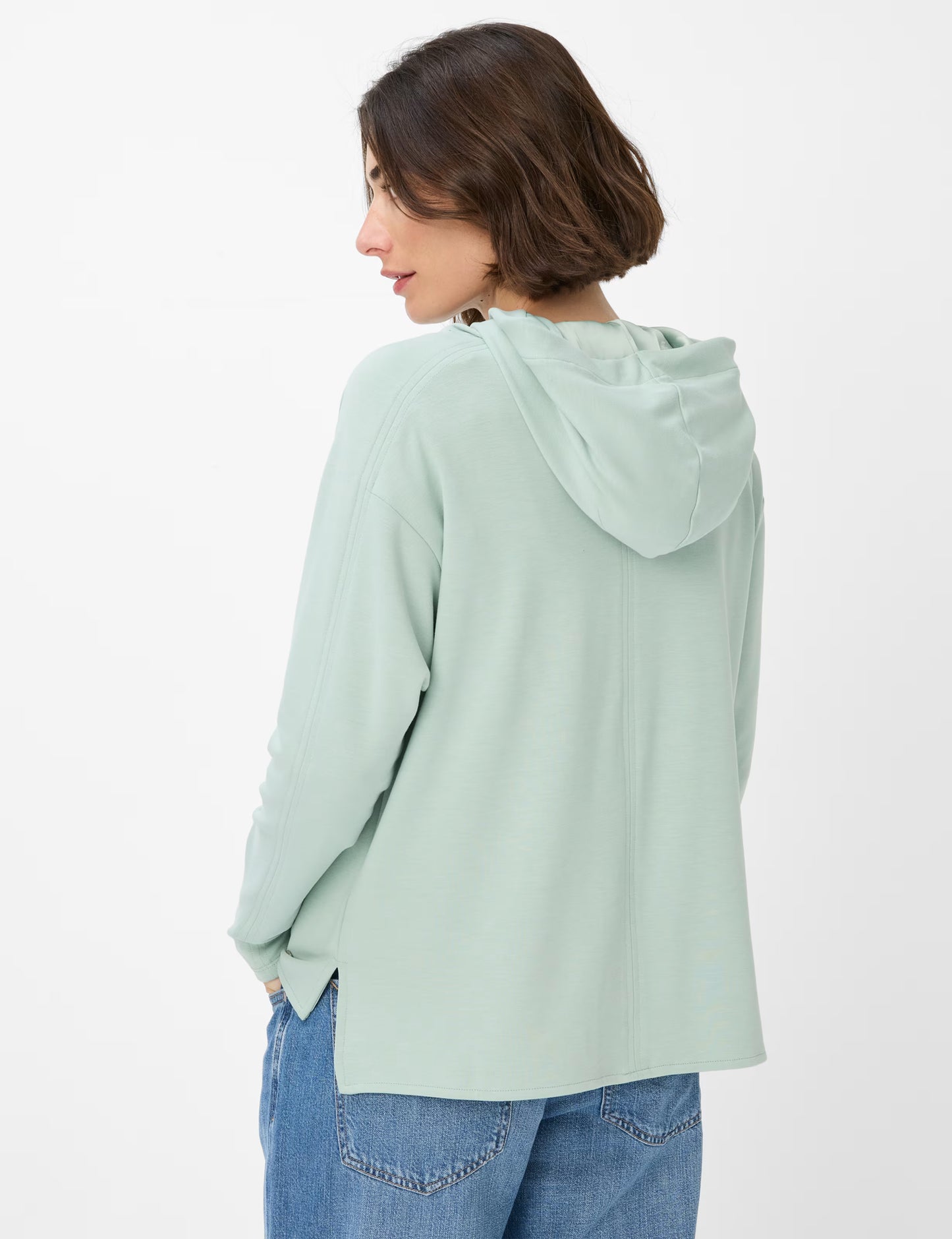 Sweatshirts: Hoodie in Viscose Mix