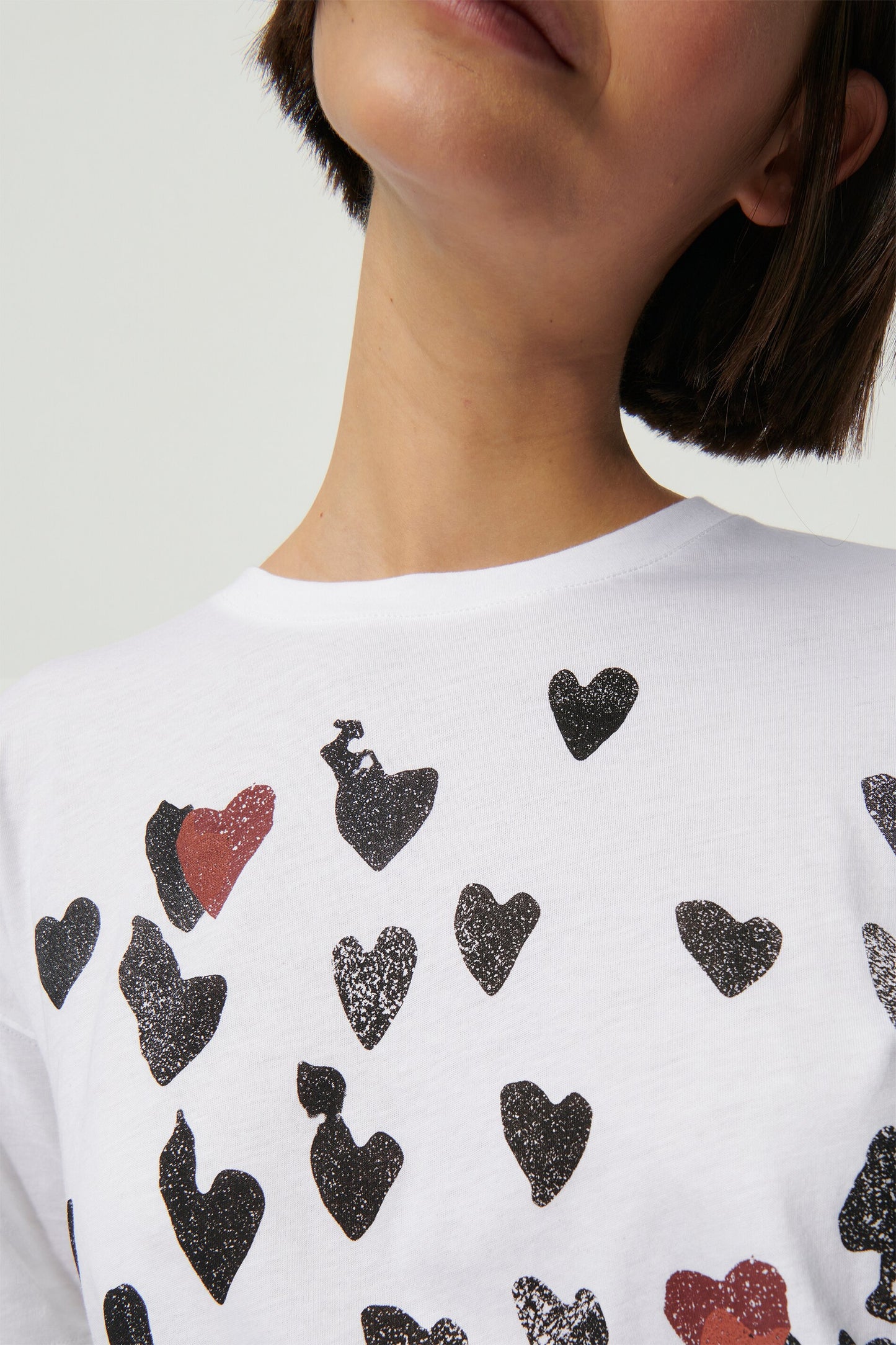 T-shirt with Little-Heart Print