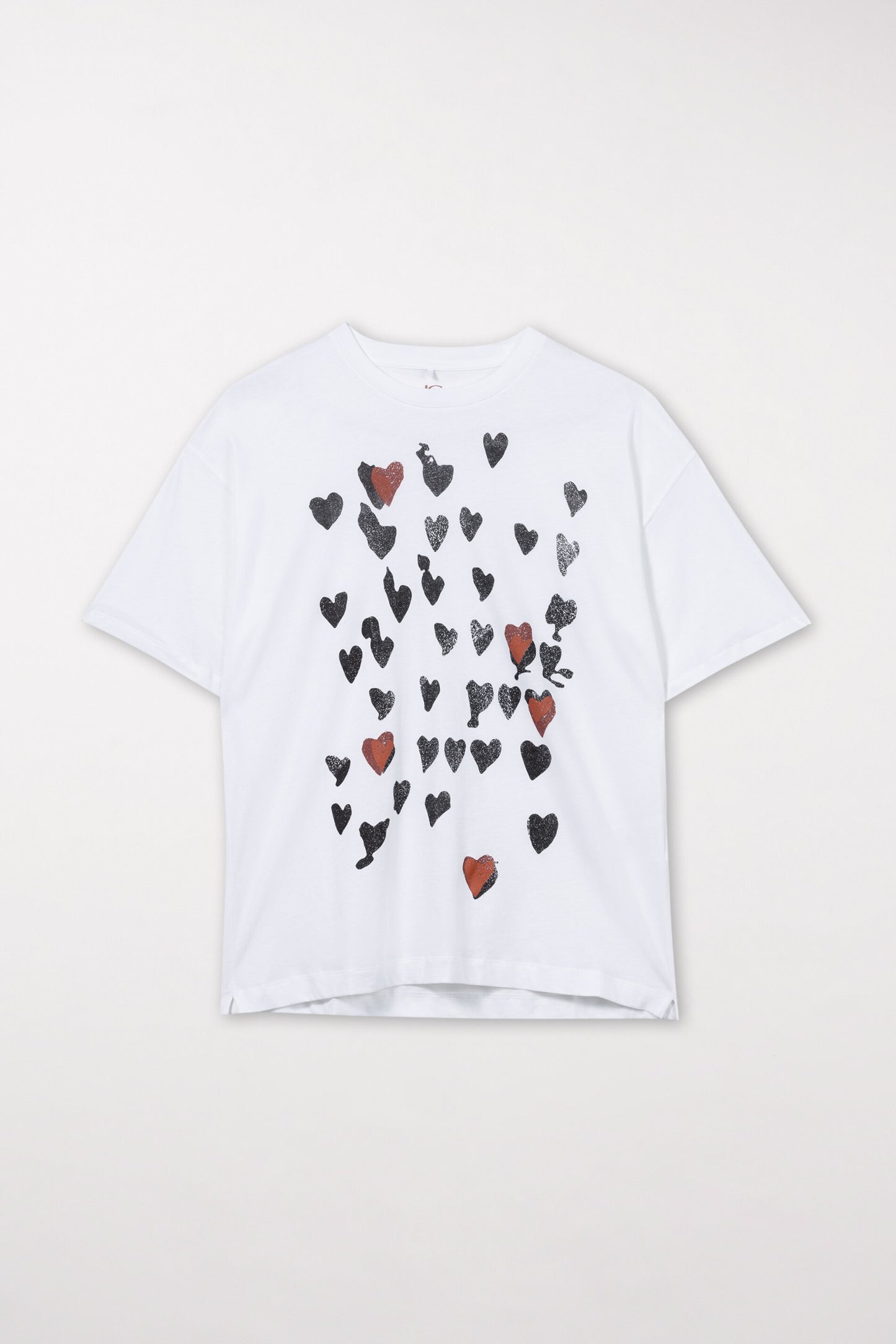 T-shirt with Little-Heart Print
