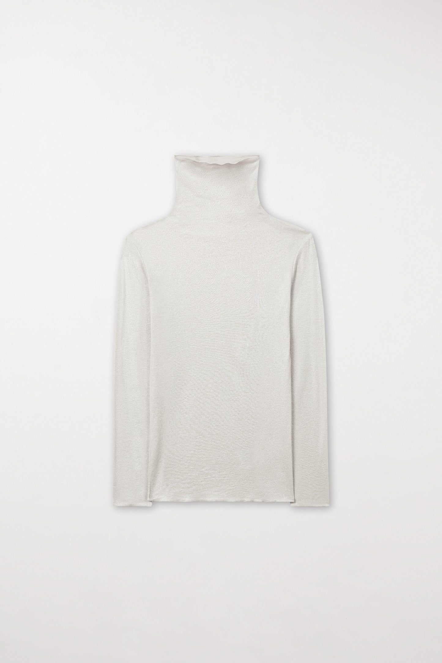 Sweater with shiny all-over foil print